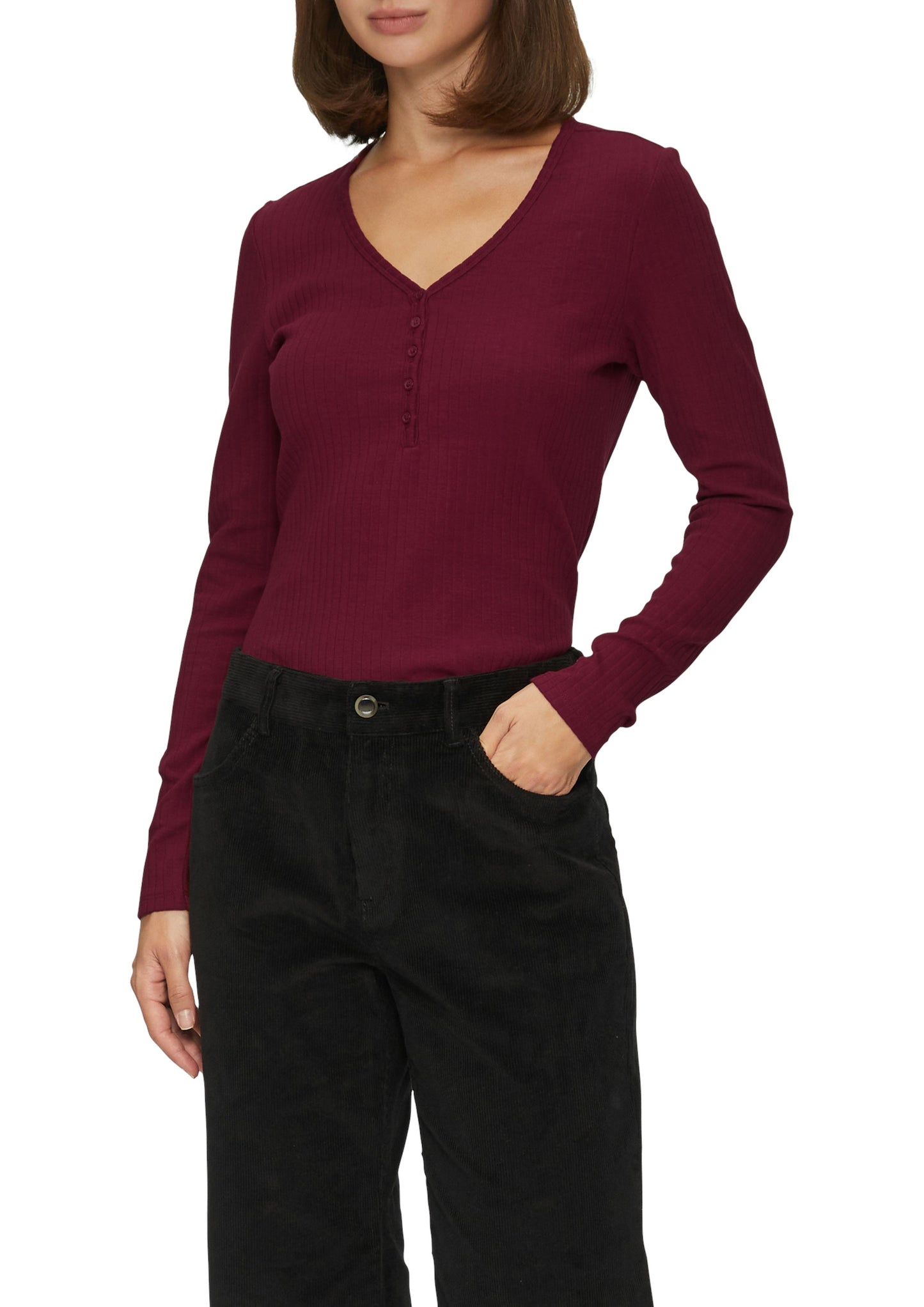 s. Oliver Damen Longsleeve rot