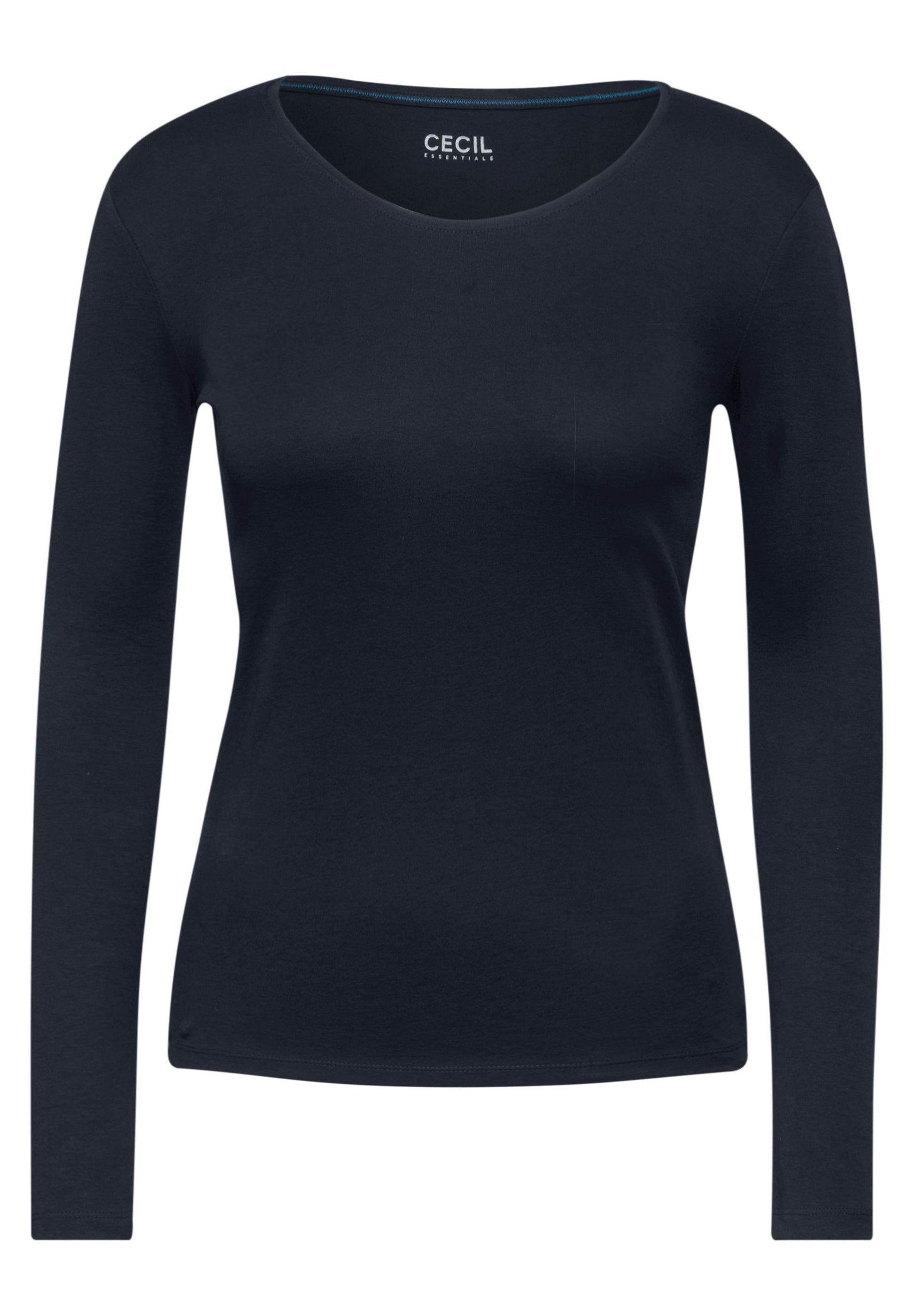 Cecil Damen Shirt mit Rundhals XXL blau