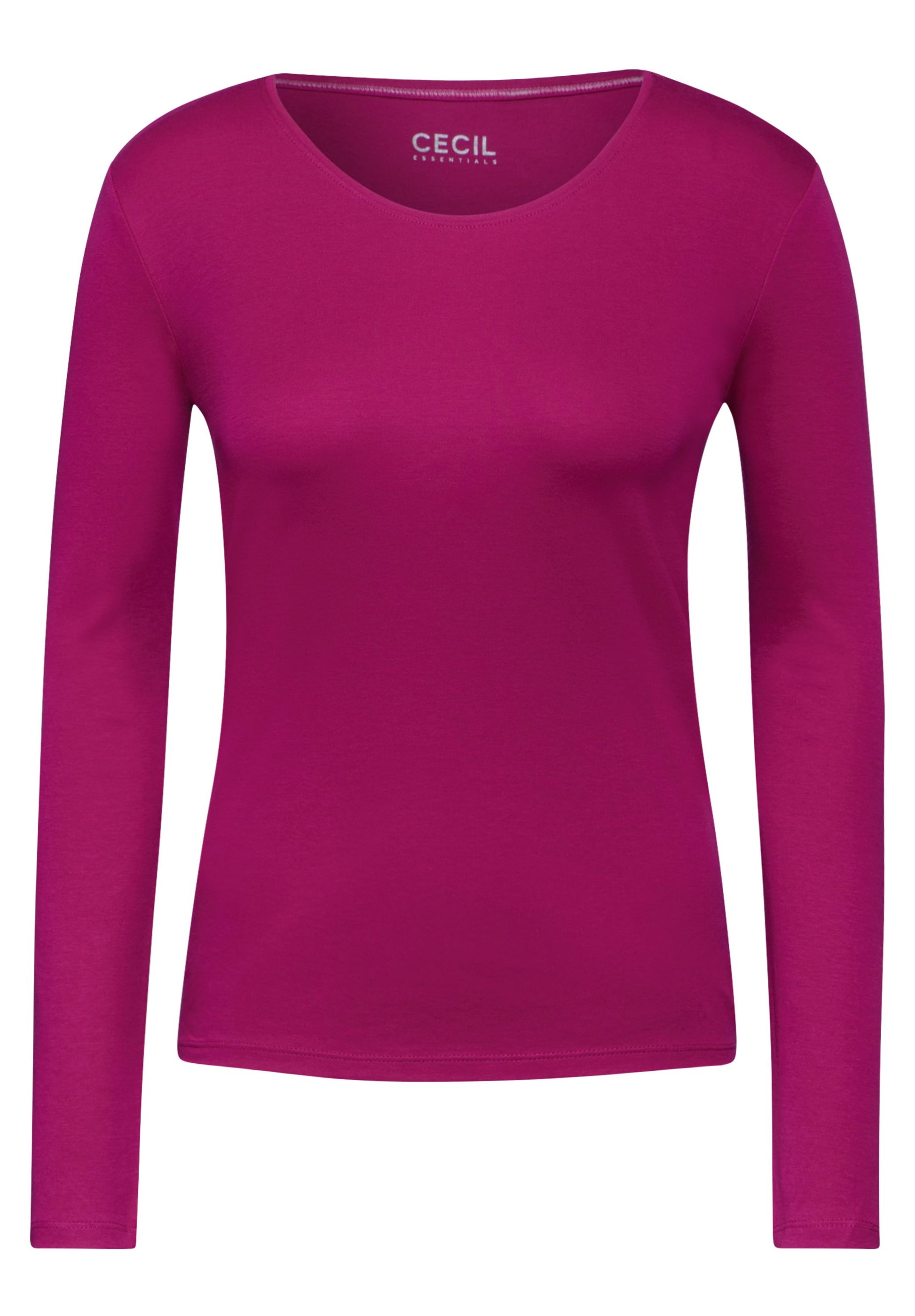 Cecil Damen Shirt mit Rundhals XXL rosa