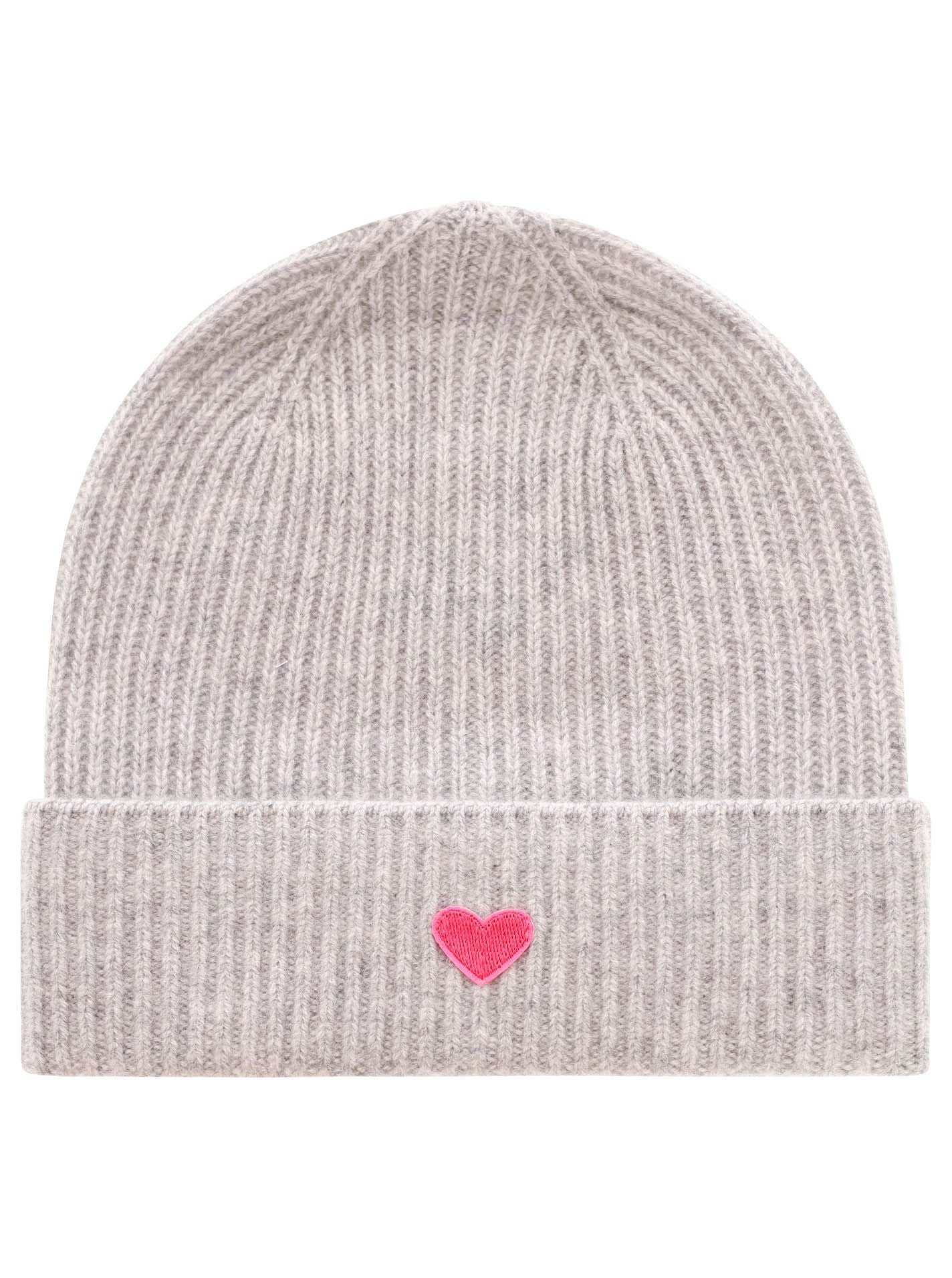 Zwillingsherz Damen Beanie Herzpatch