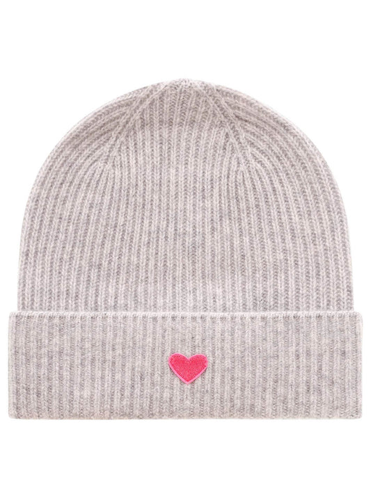 Zwillingsherz Damen Beanie Herzpatch