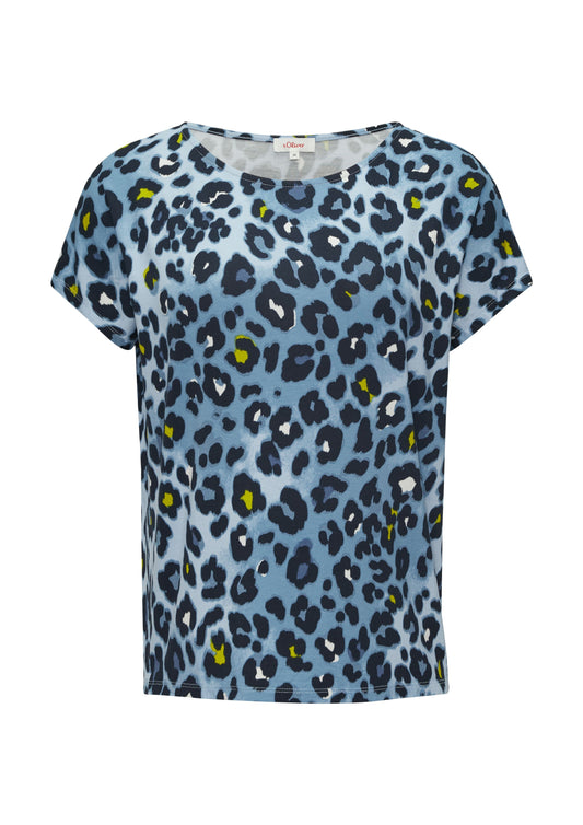 s. Oliver Damen T-Shirt blau