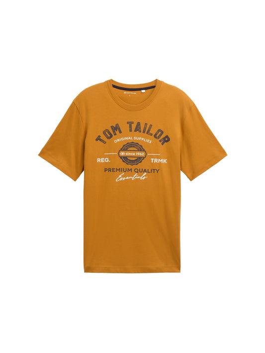 Tom Tailor Herren T-Shirt mit Logo Print