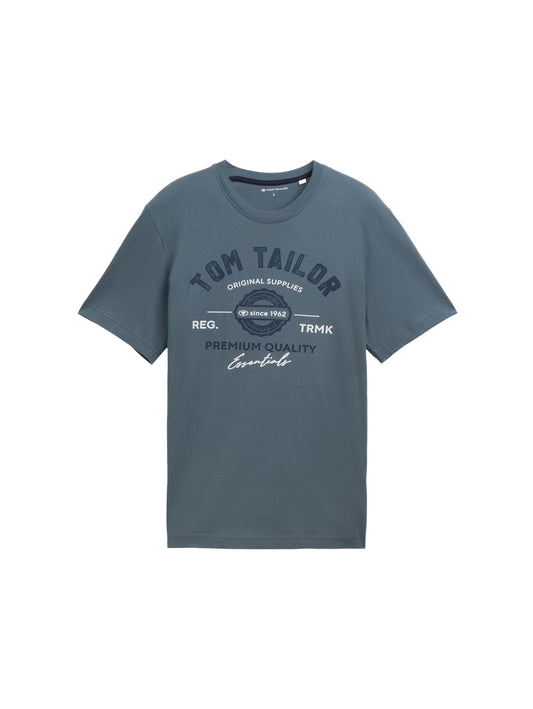 Tom Tailor Herren T-Shirt mit Logo Print