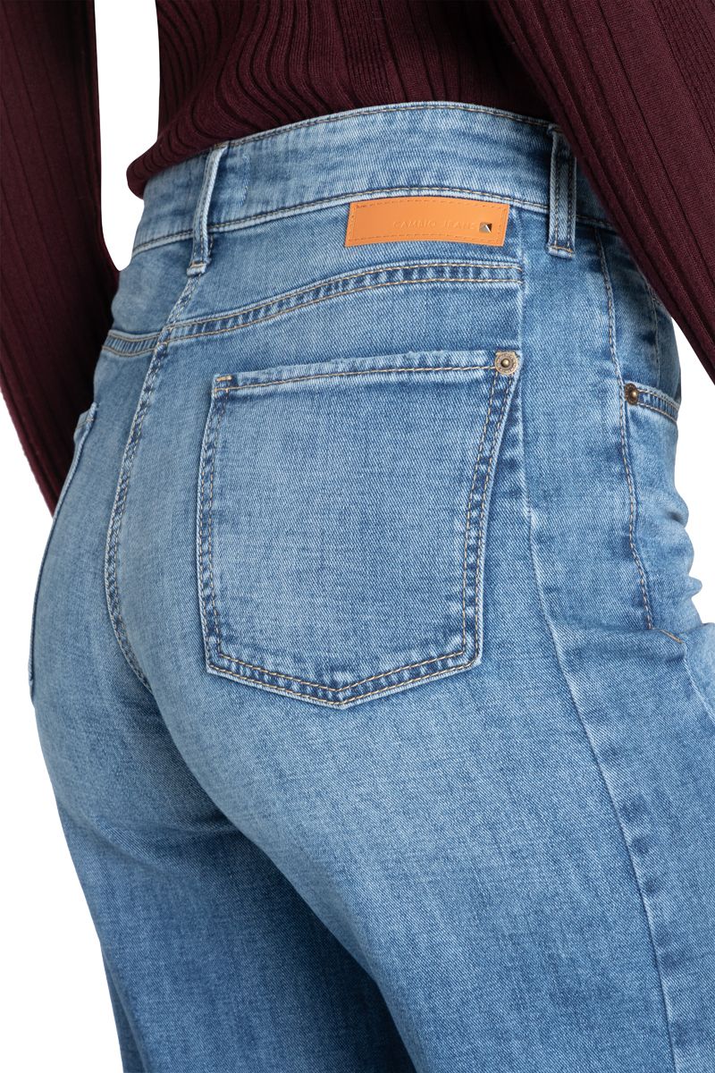 Cambio Damen Jeans Palazzo patch