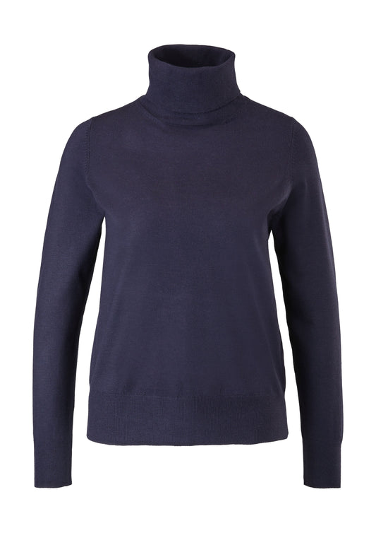 s. Oliver Damen Rollkragenpullover blau