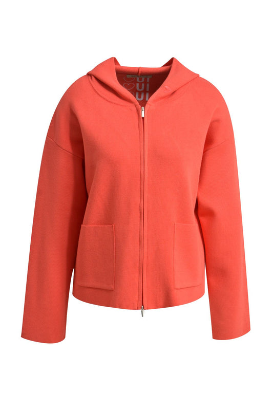 Smith&Soul Damen Cardigan mit Kapuze XXL rot