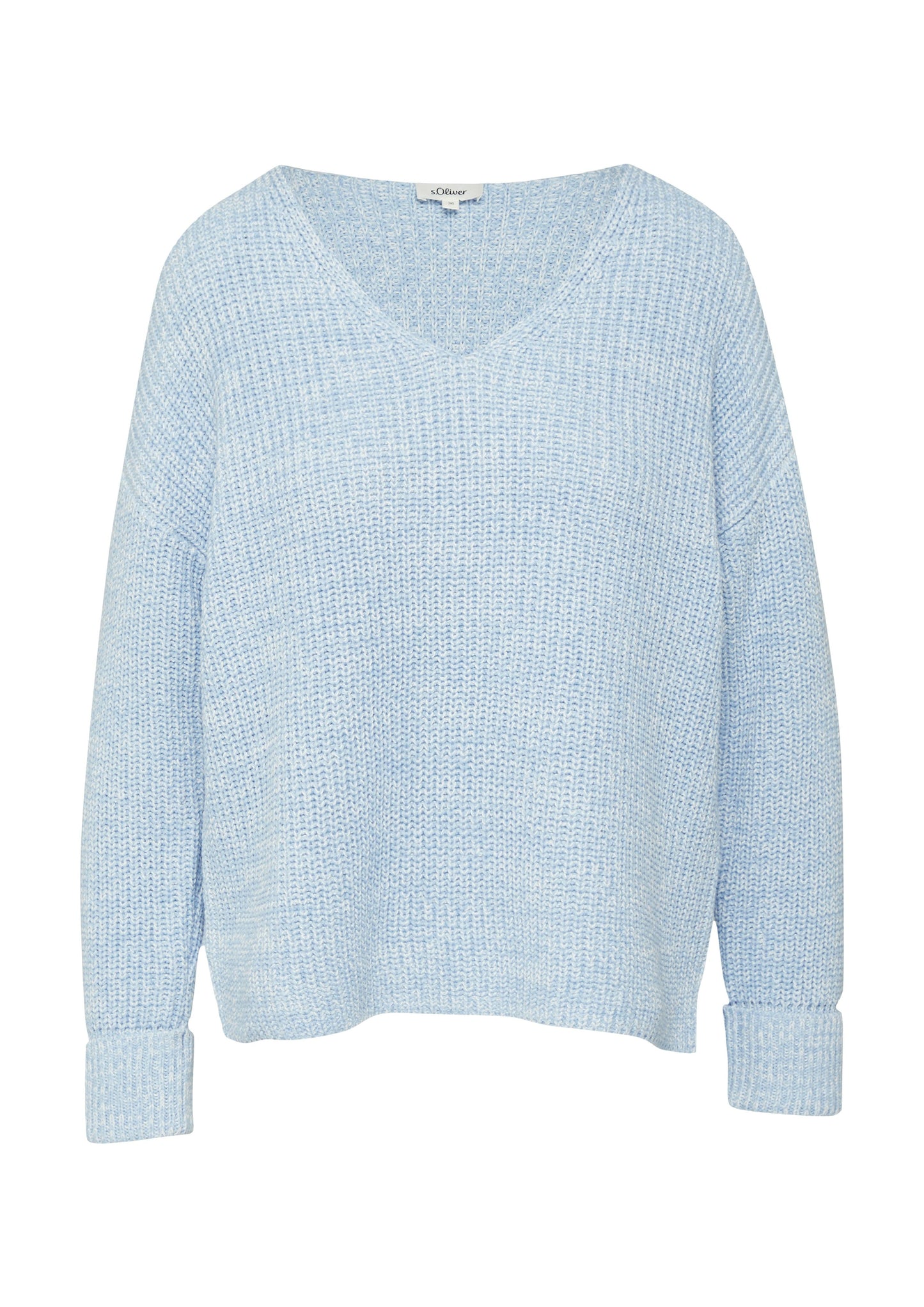 s.Oliver Damen Strickpullover blau