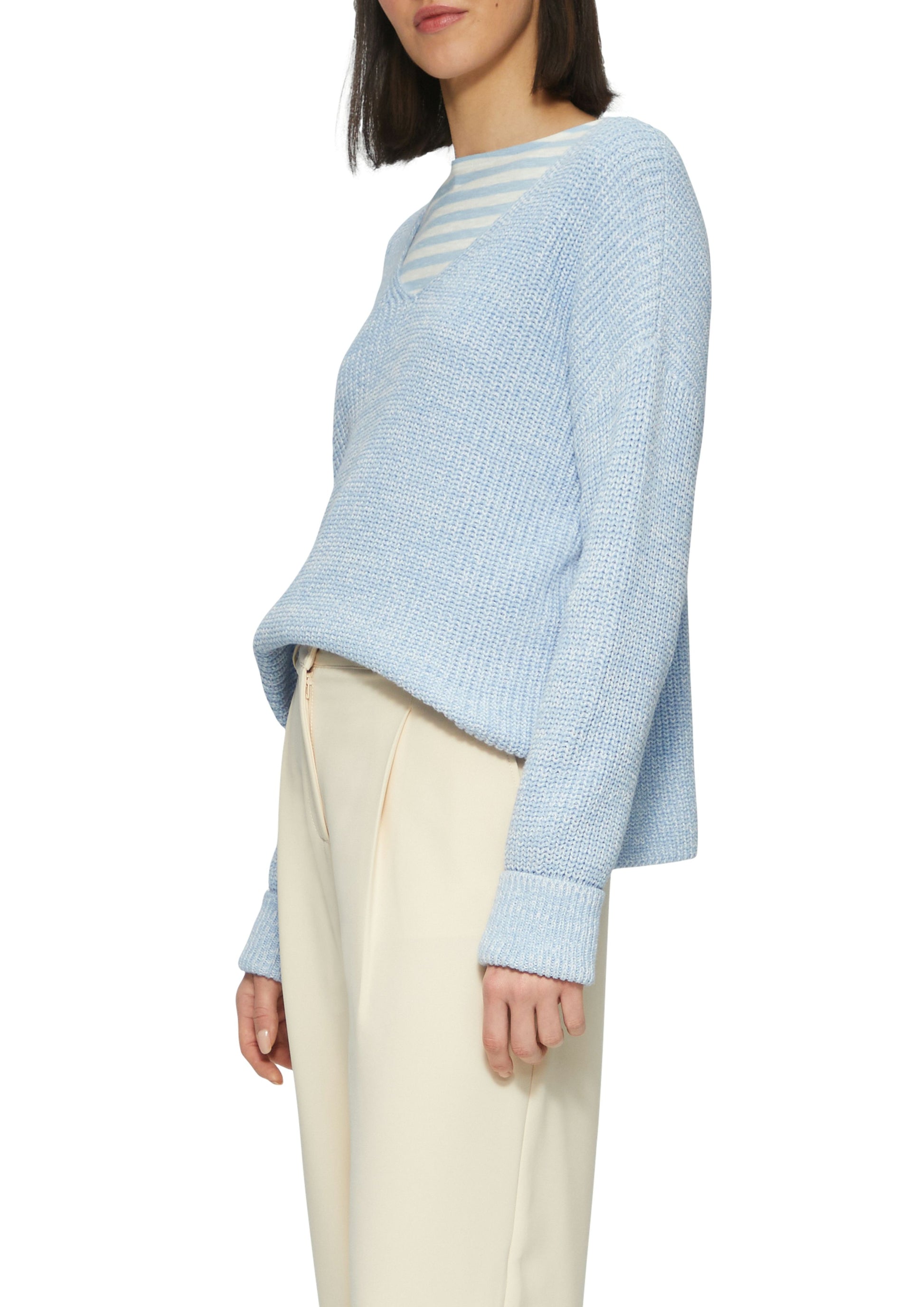 s.Oliver Damen Strickpullover blau