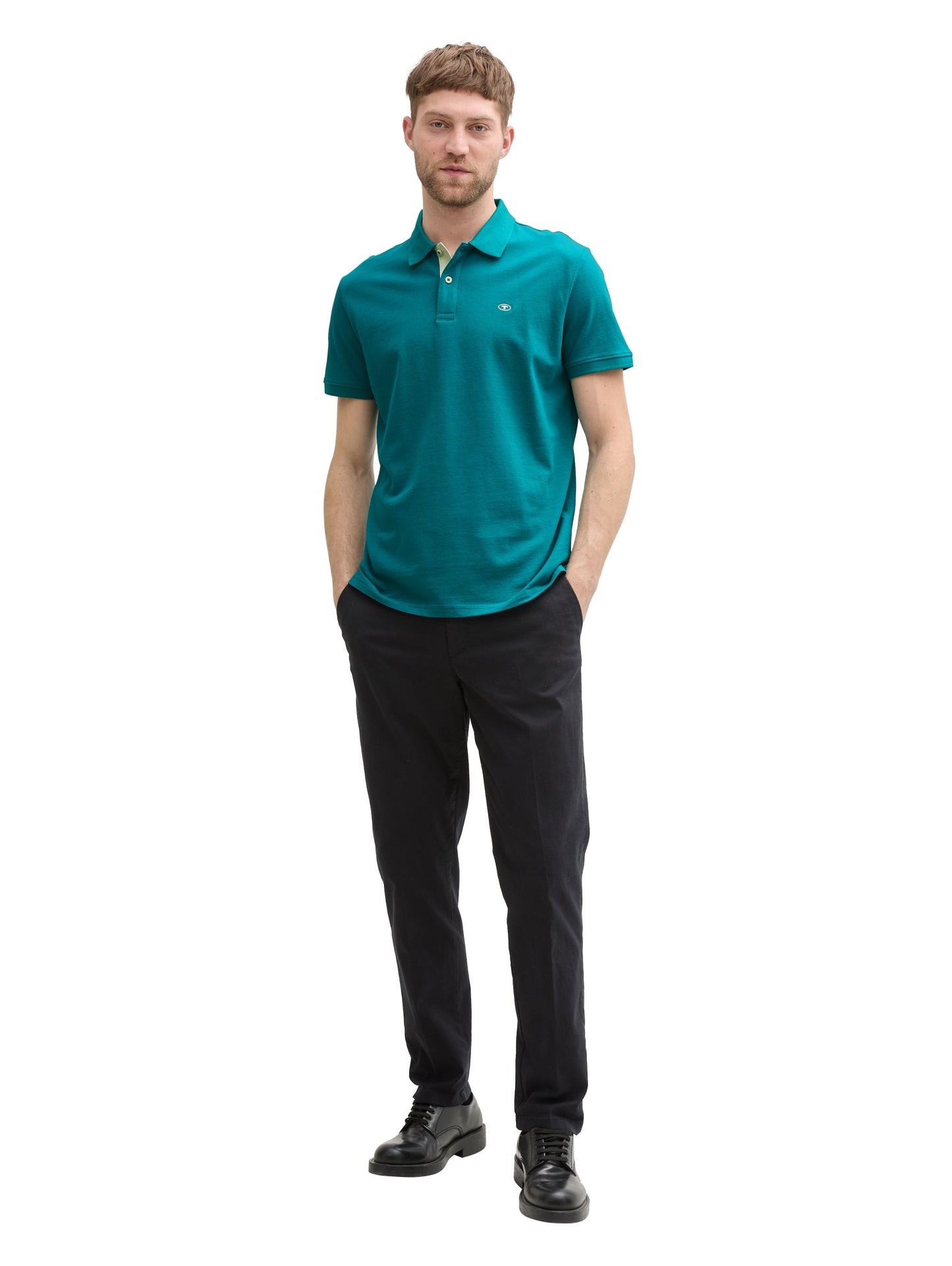 Tom Tailor Herren Piqué Poloshirt grün