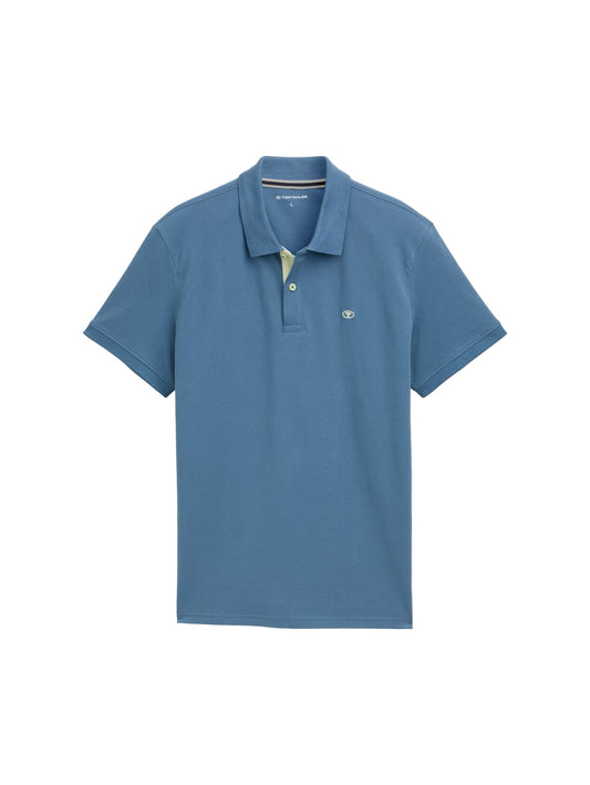 Tom Tailor Herren Piqué Poloshirt blau