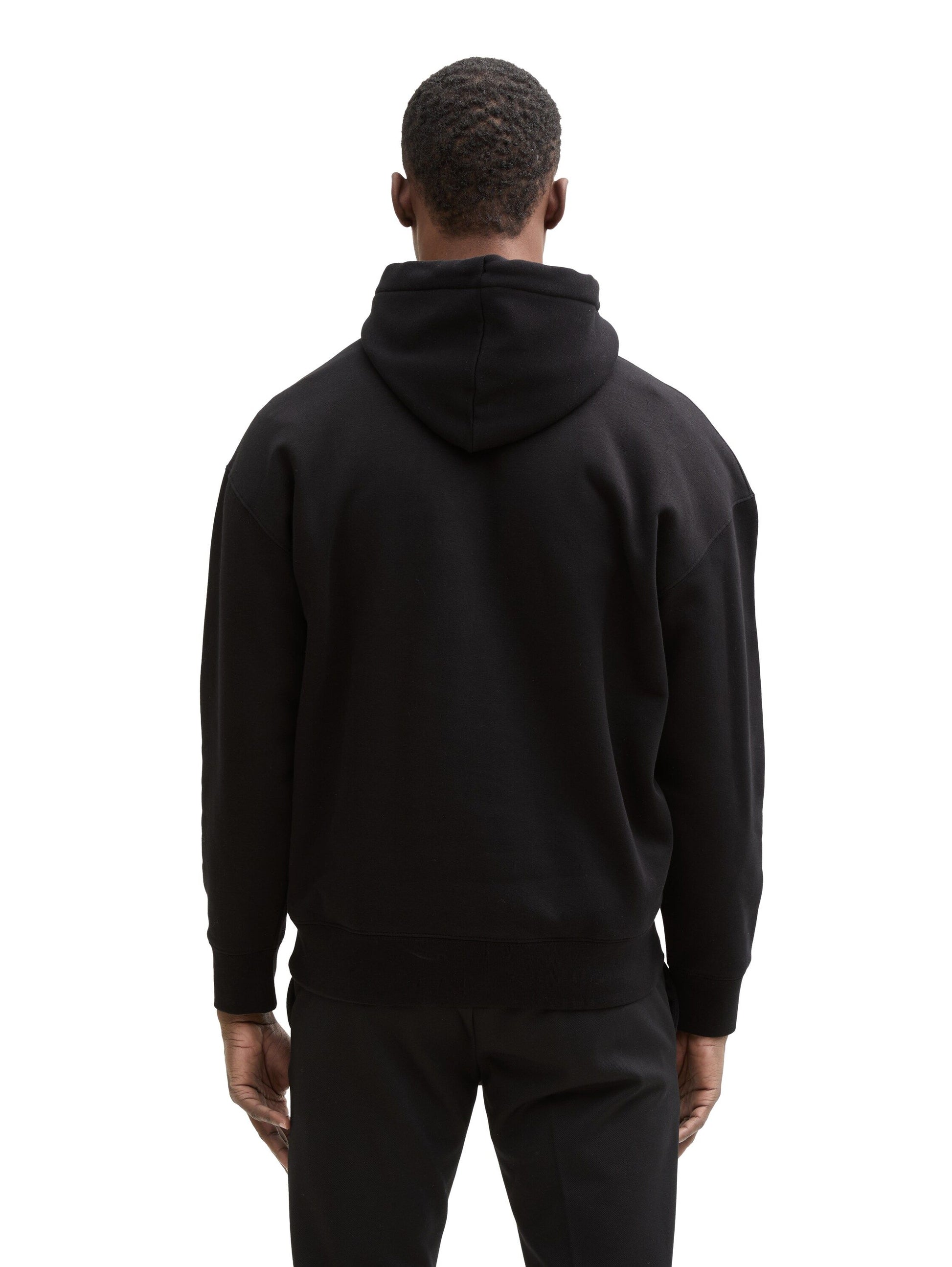 Tom Tailor Herren Relaxed Hoodie schwarz