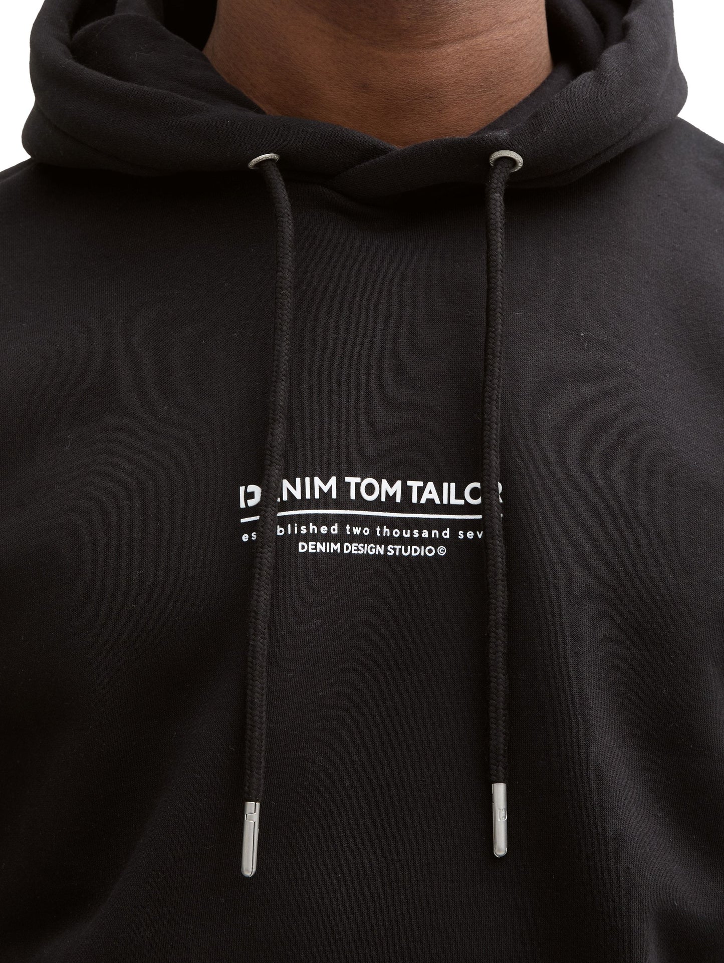 Tom Tailor Herren Relaxed Hoodie schwarz