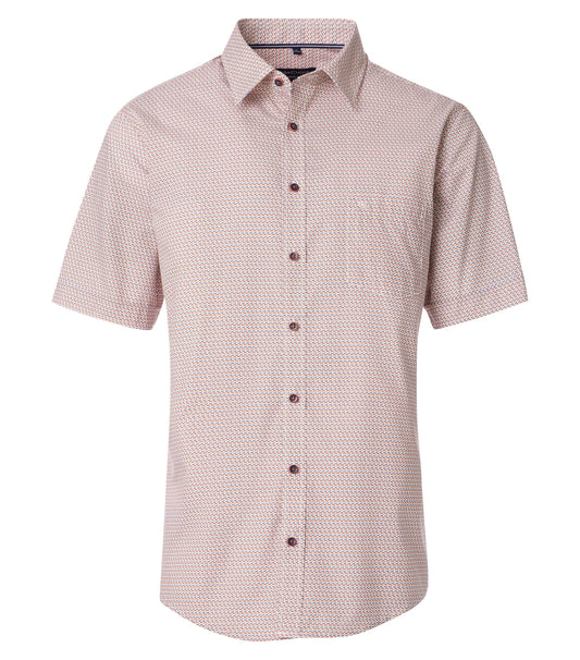 Casa Moda Herren Kurzarmhemd orange