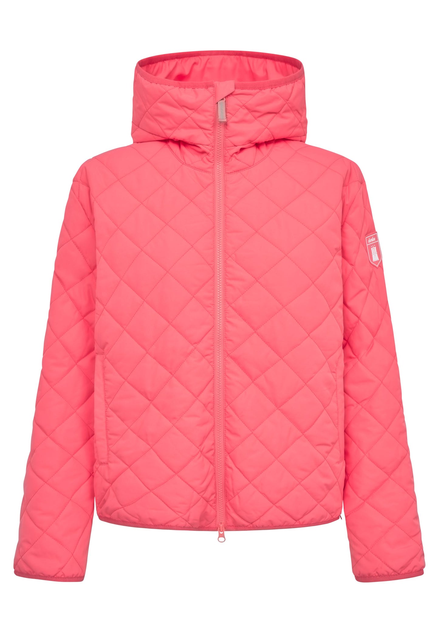 derbe Damen Jacke Quiltby Short pink