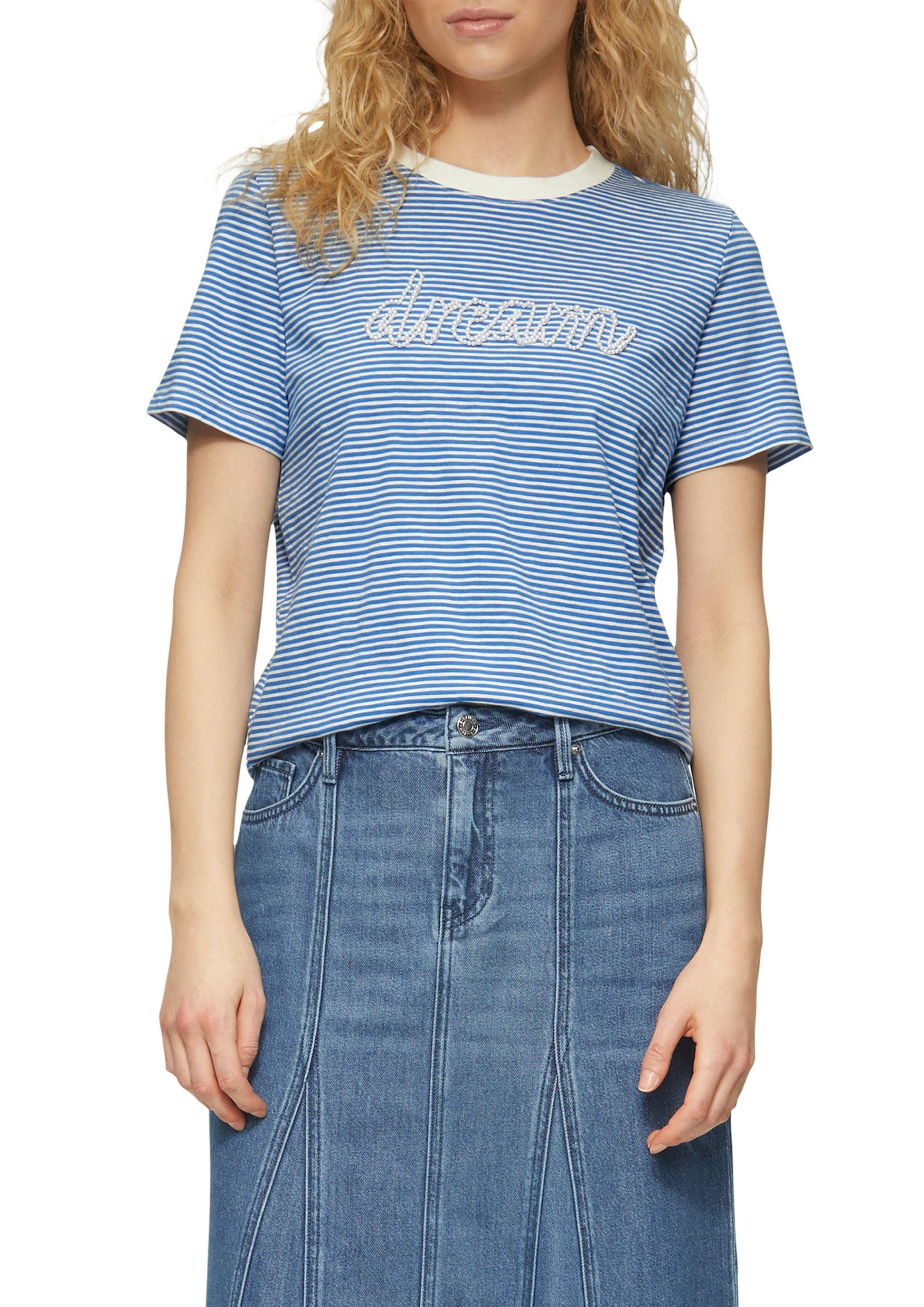 s.Oliver Damen T-Shirt blau