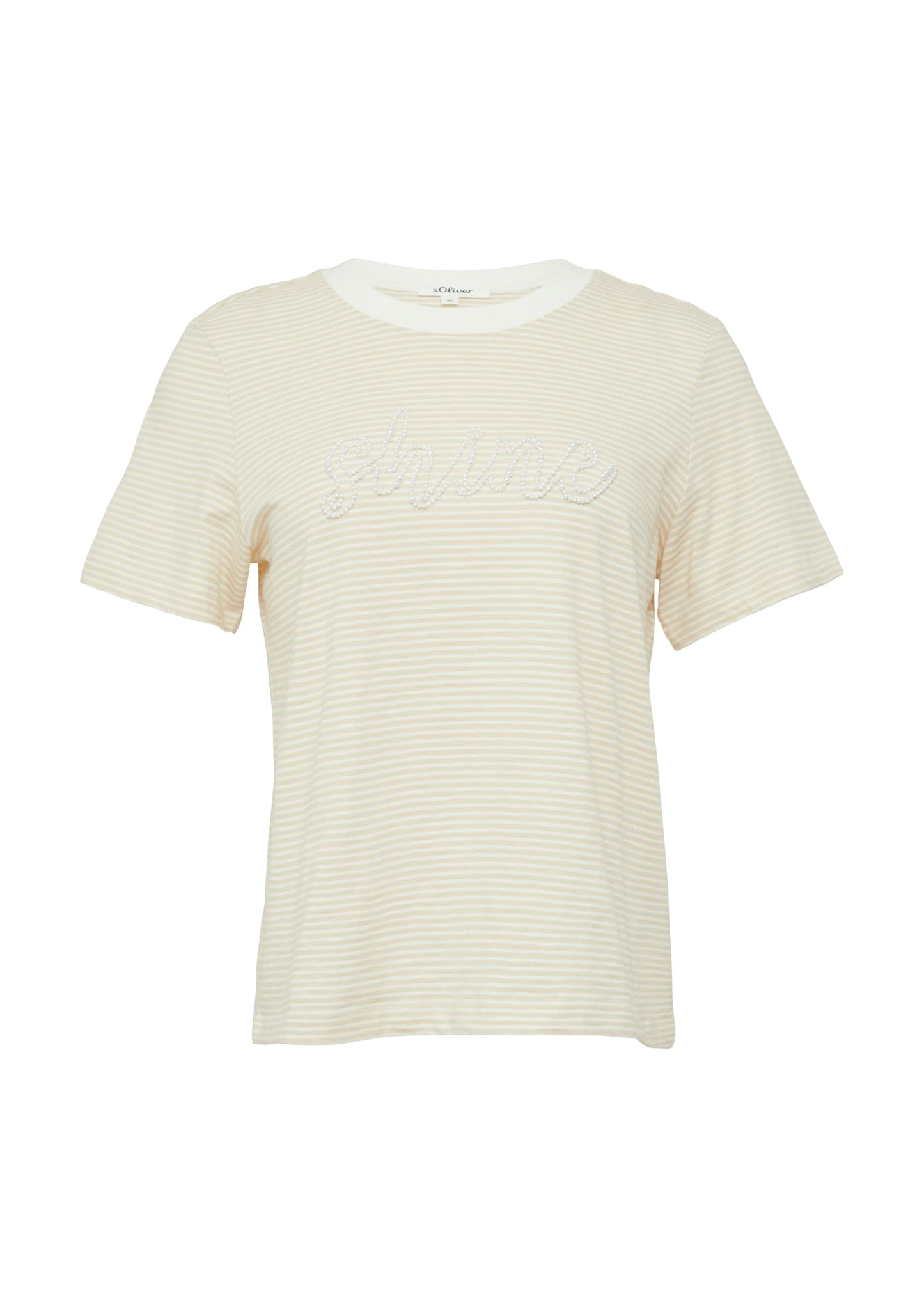 s.Oliver Damen T-Shirt beige