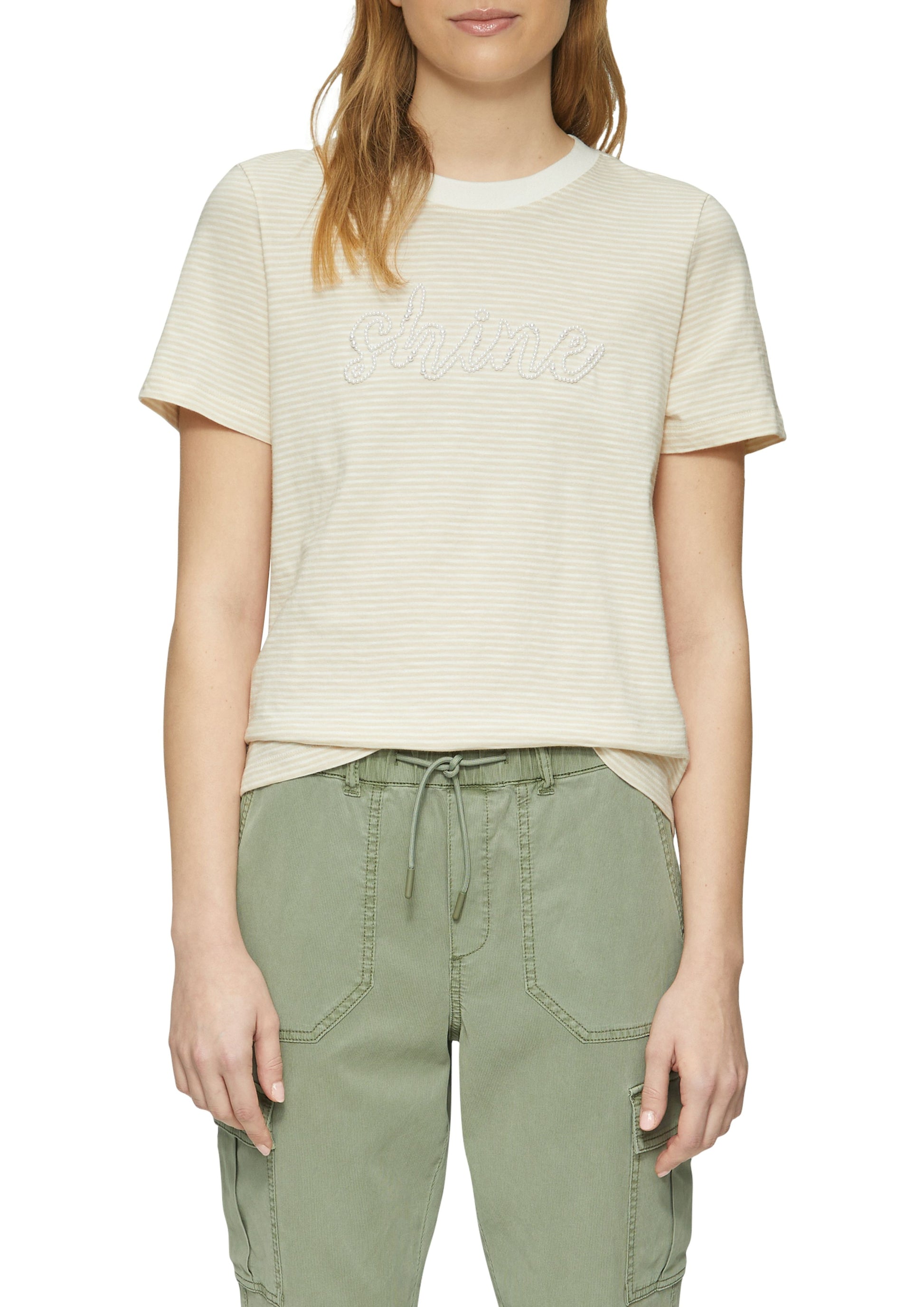 s.Oliver Damen T-Shirt beige