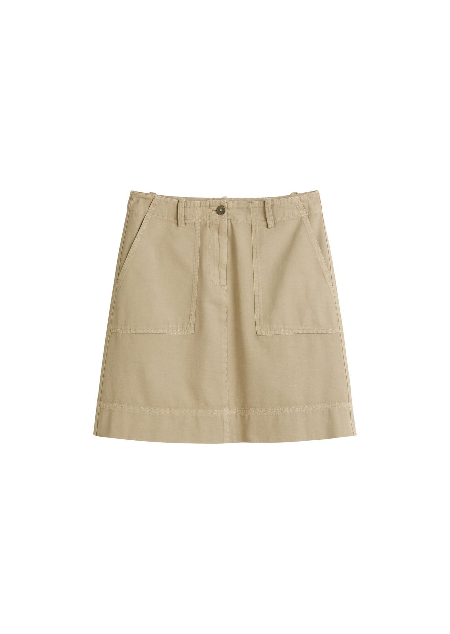 Marc O'Polo Damen Ausgestellter Minirock beige