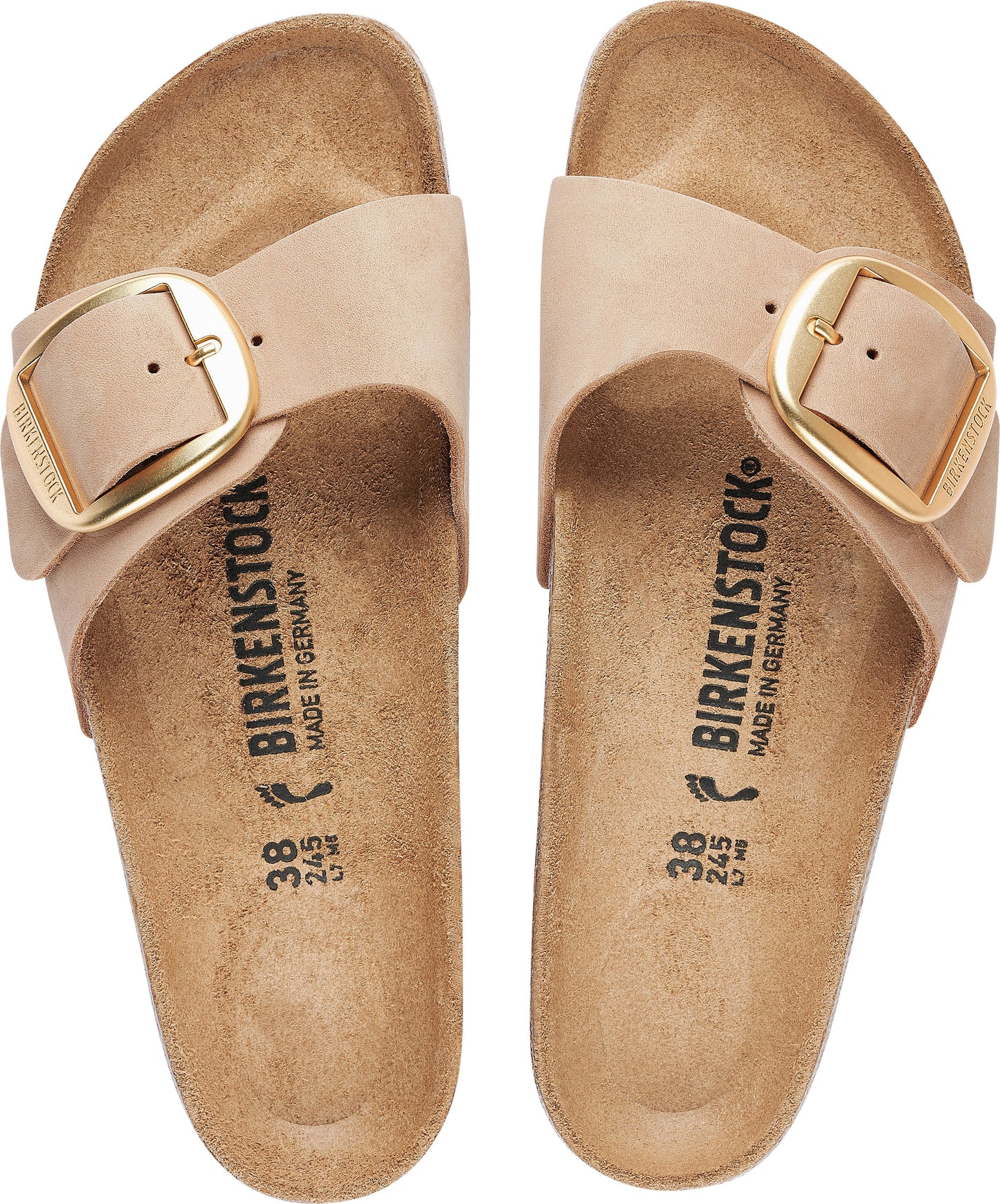 Birkenstock Damen Schuh Madrid Big Buckle LENB beige