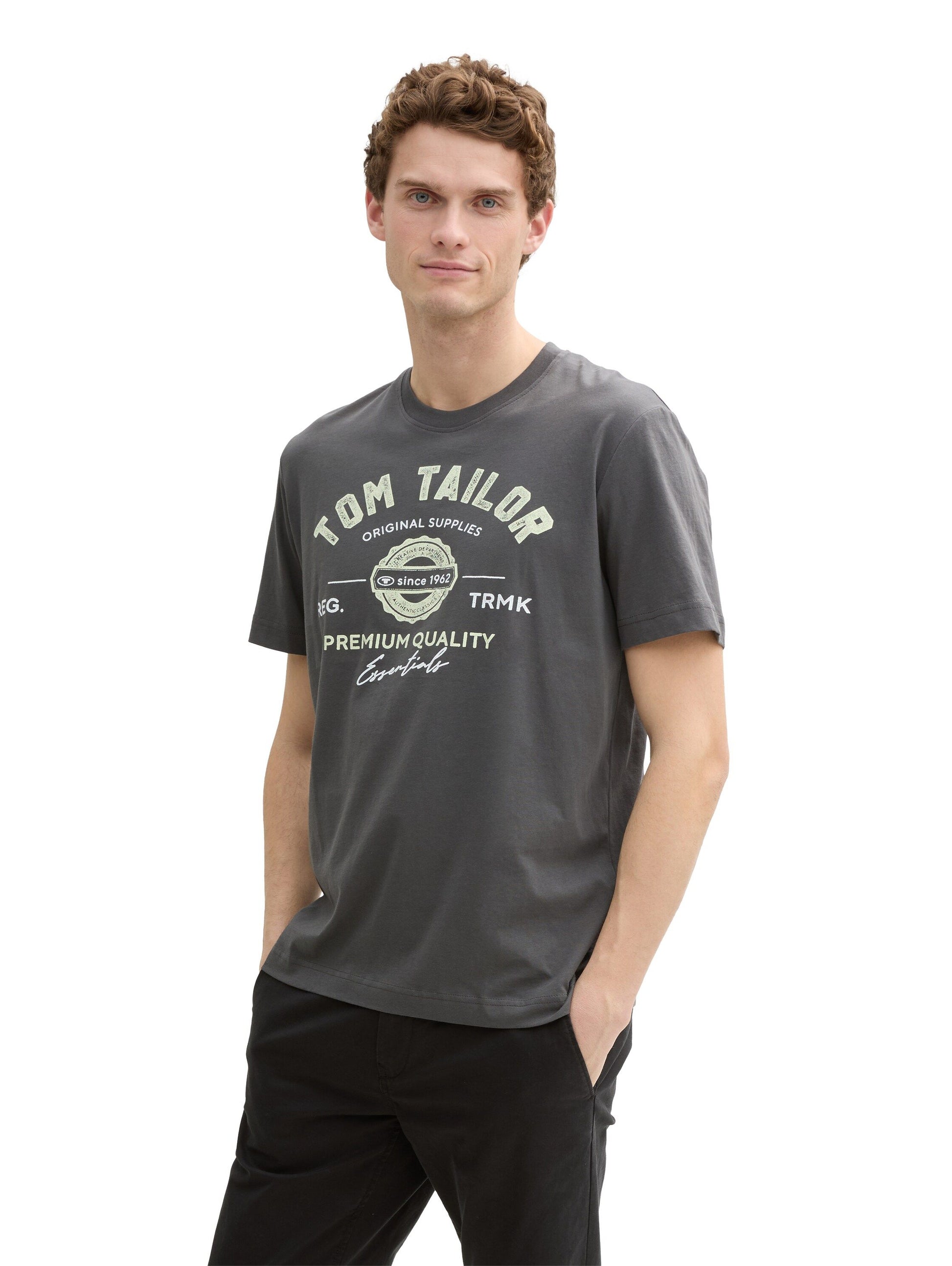 Tom Tailor Herren T-Shirt grau