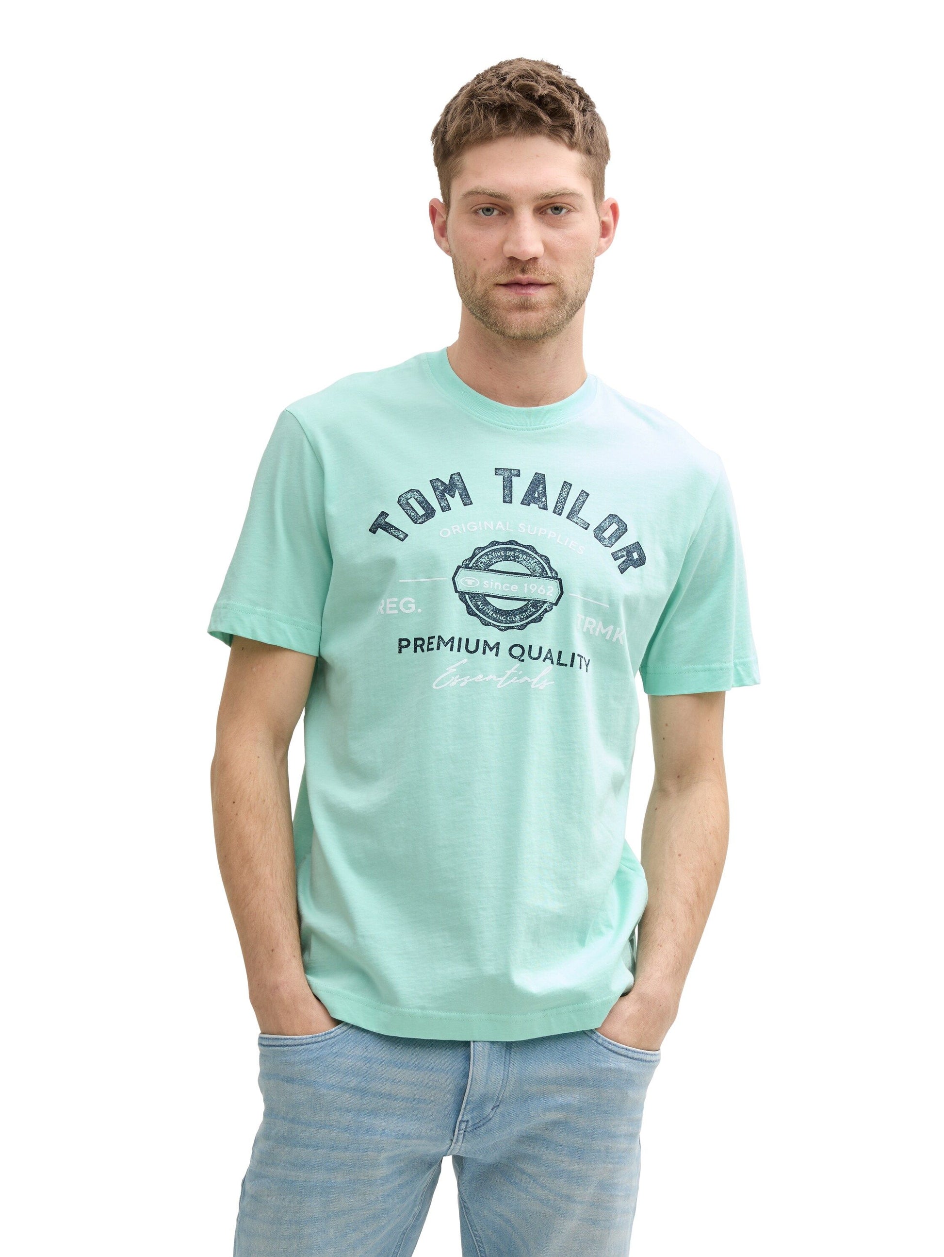 Tom Tailor Herren T-Shirt grün