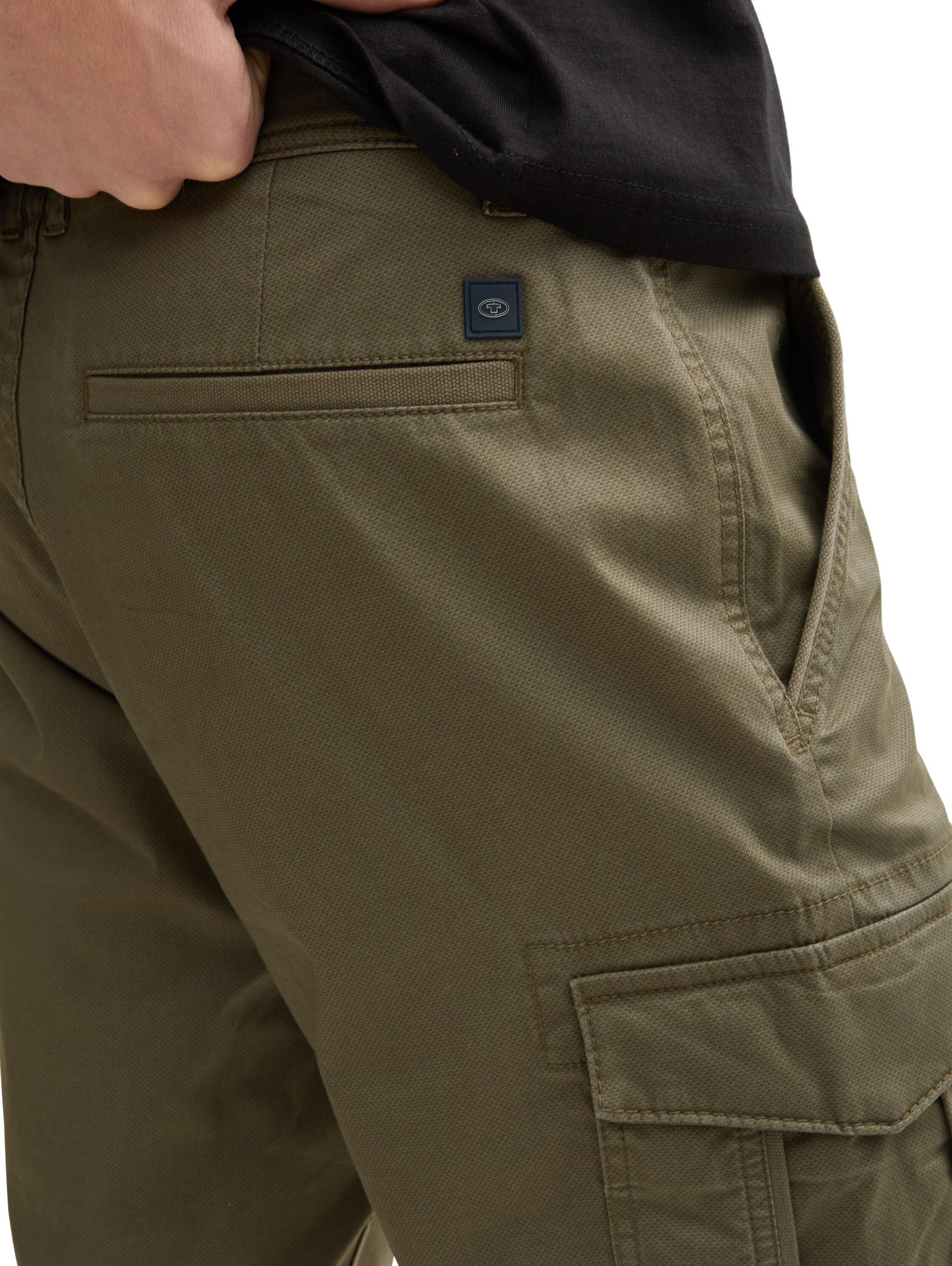 Tom Tailor Herren Cargo Shorts grün