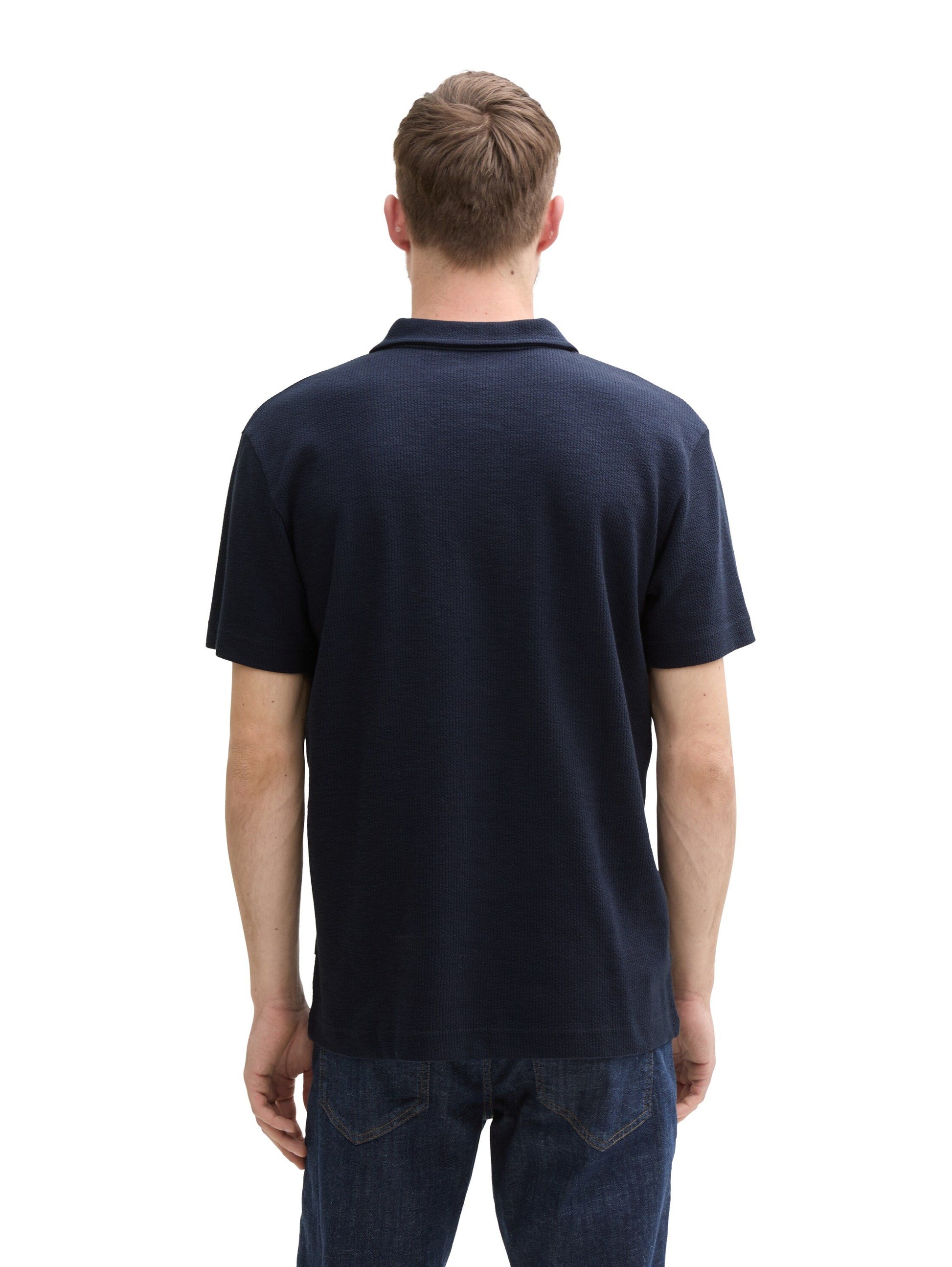 Tom Tailor Herren Poloshirt blau