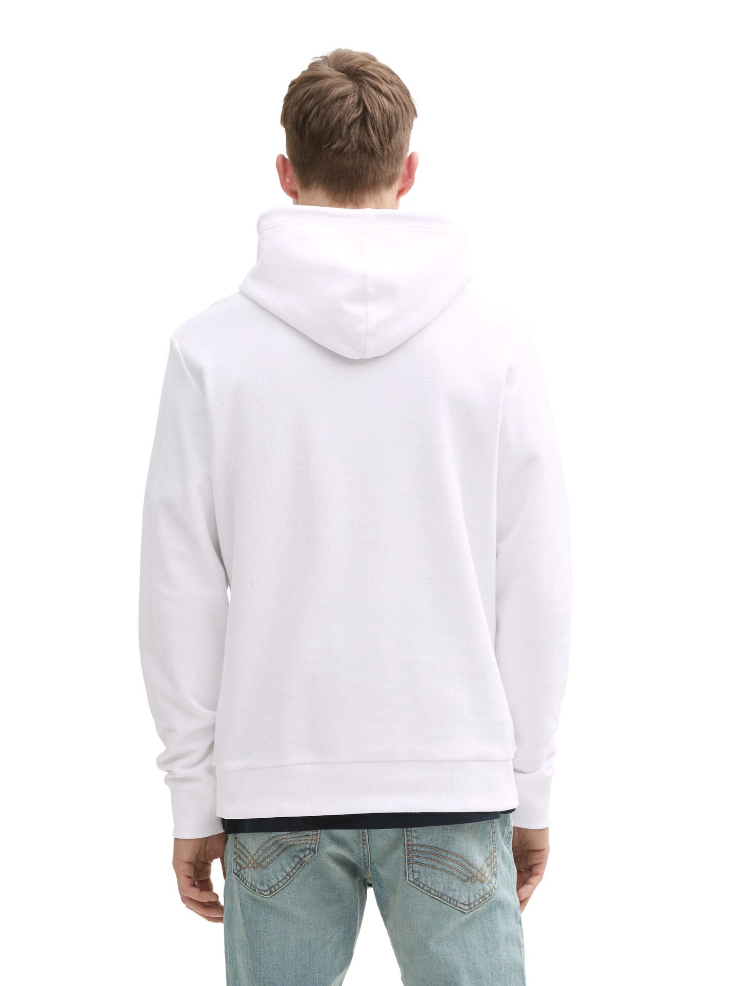 Tom Tailor Herren Hoodie weiß