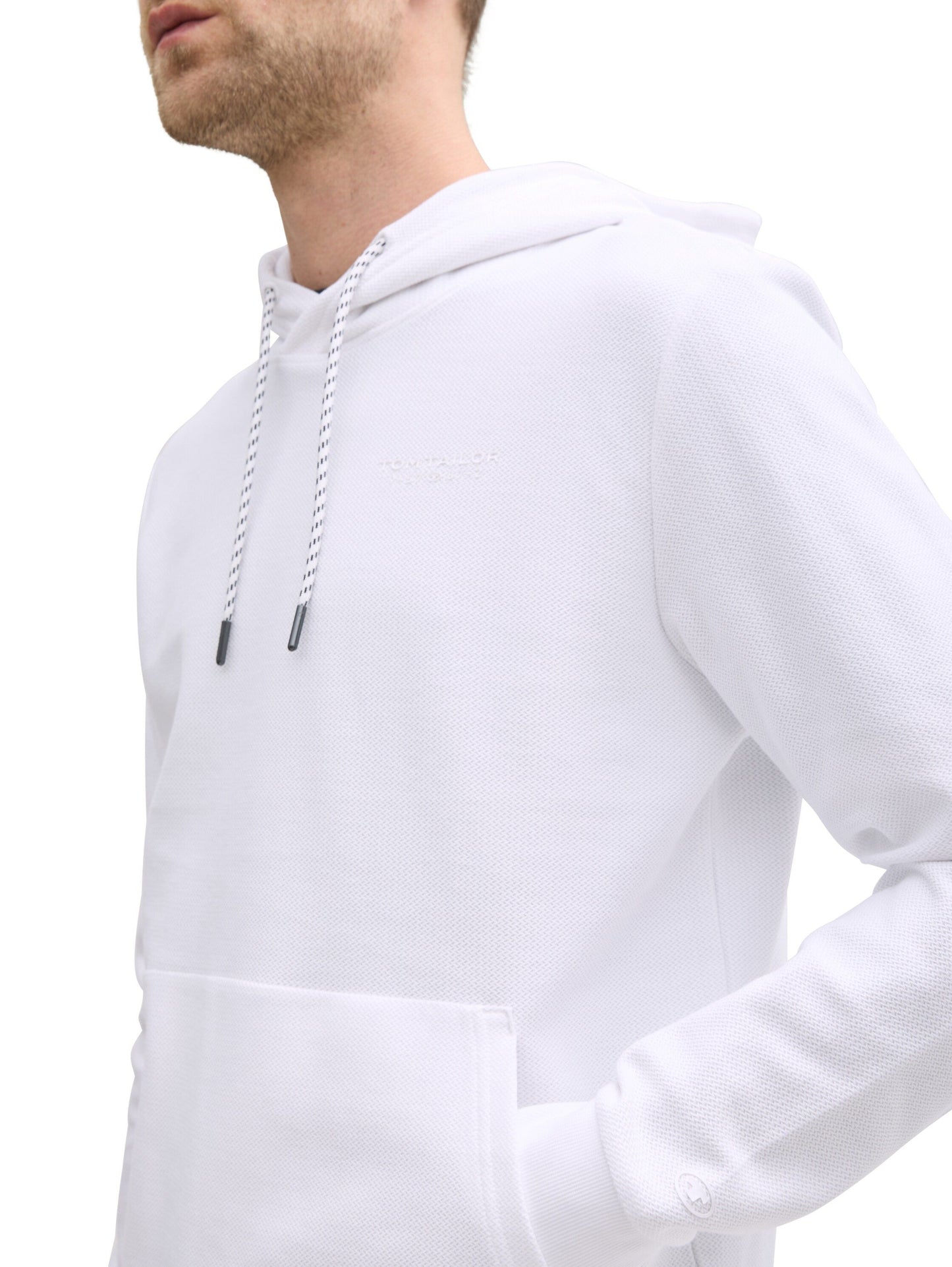 Tom Tailor Herren Hoodie weiß