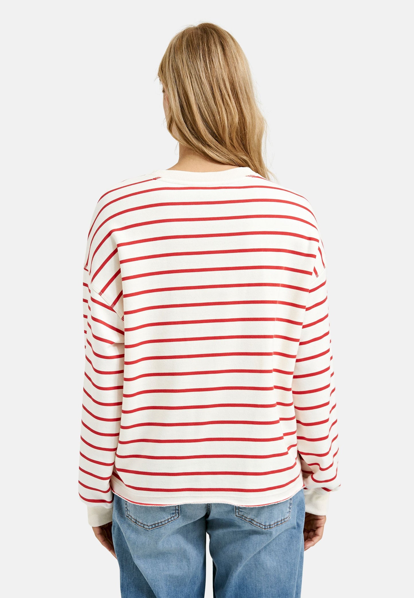 Smith & Soul Damen Sweatshirt Striped rot