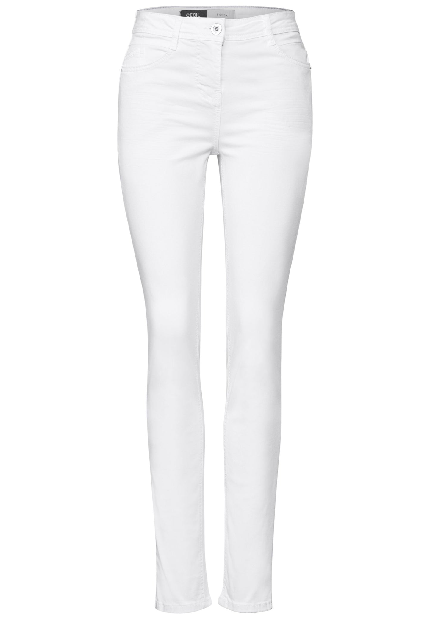 Cecil Damen Slim Fit Jeans 30 weiß