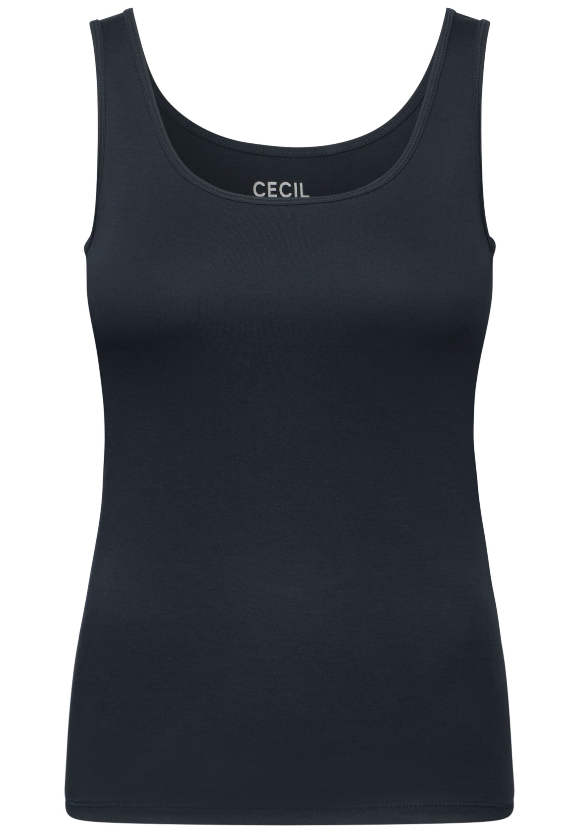 Cecil Damen Basic Top XXL blau