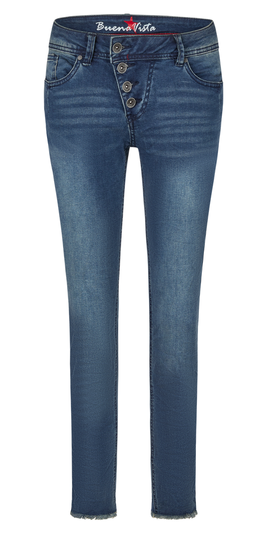 Buena Vista Damen Jeans Malibu 7/8 blau