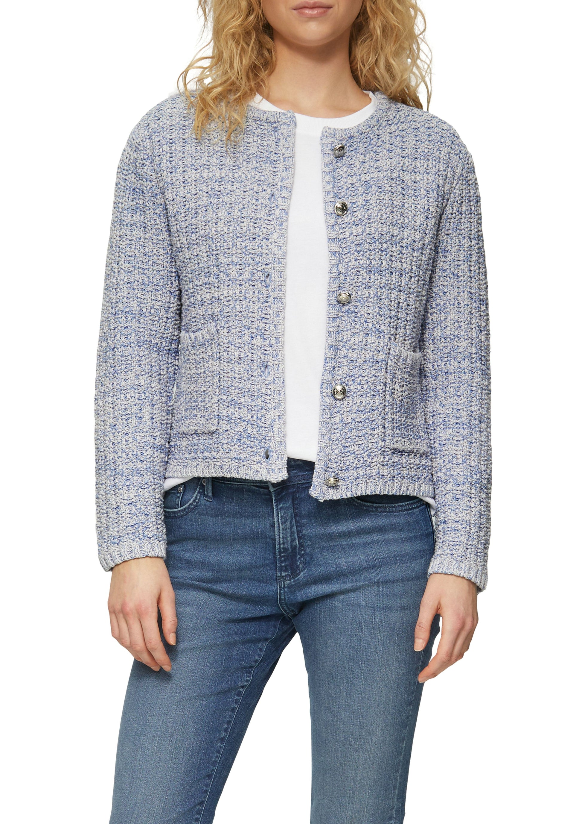 s.Oliver Damen Strickjacke blau