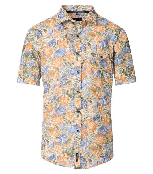 Casa Moda Herren Kurzarmhemd orange