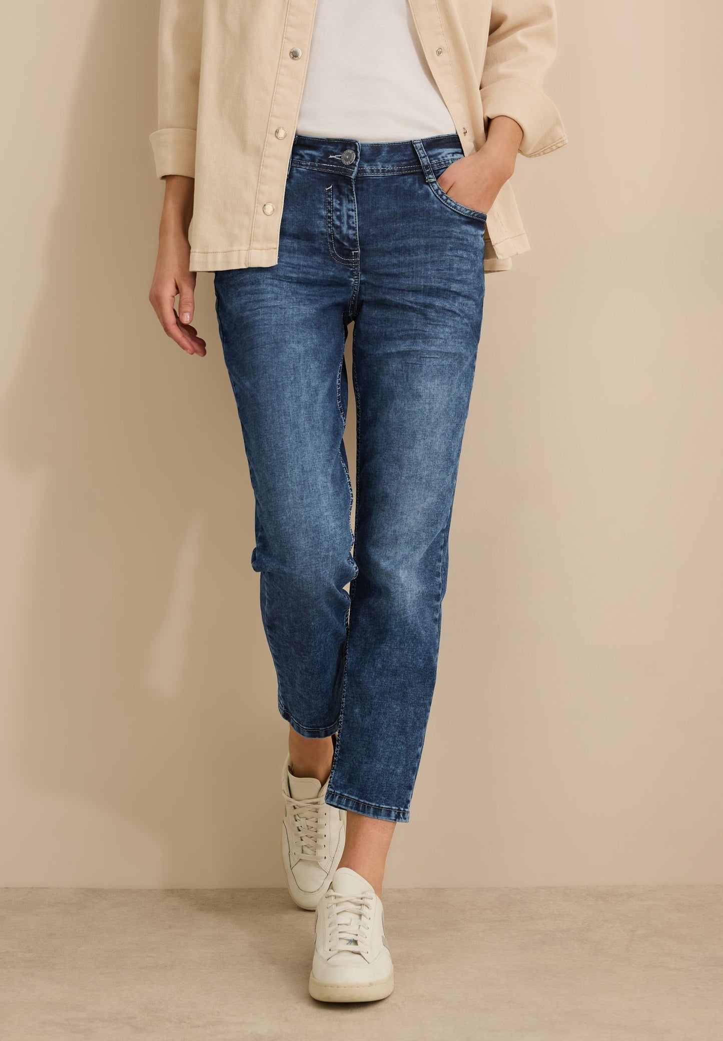 Cecil Damen Jeans blau