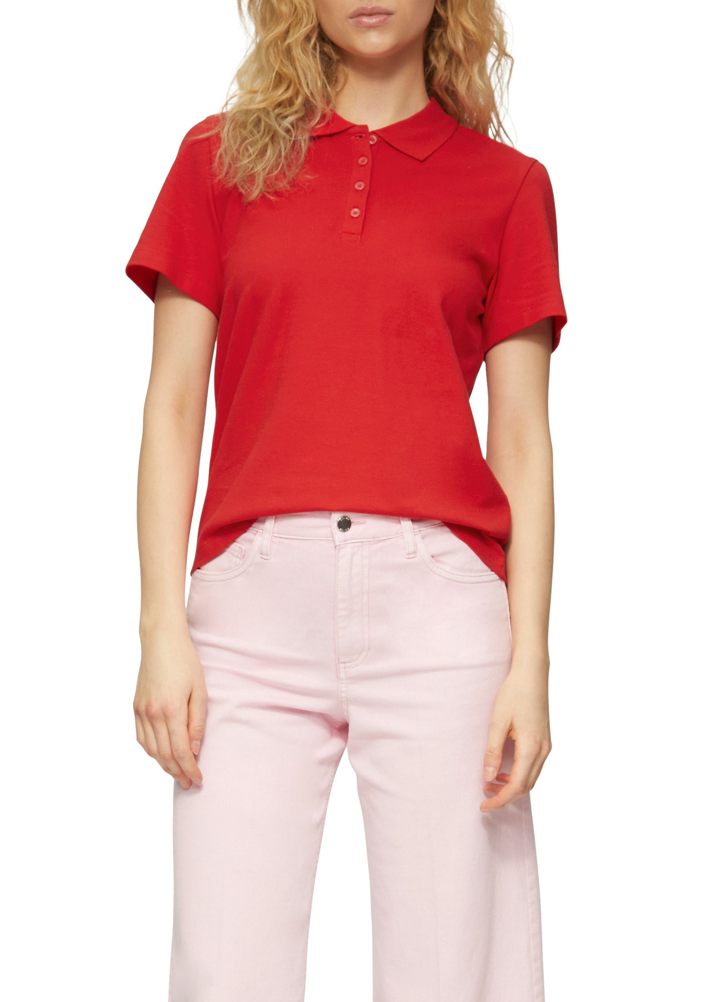 s. Oliver Damen Polo-Shirt rot