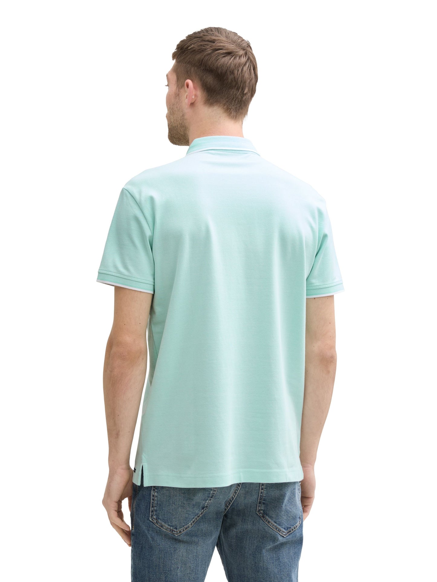 Tom Tailor Herren Piqué Poloshirt grün