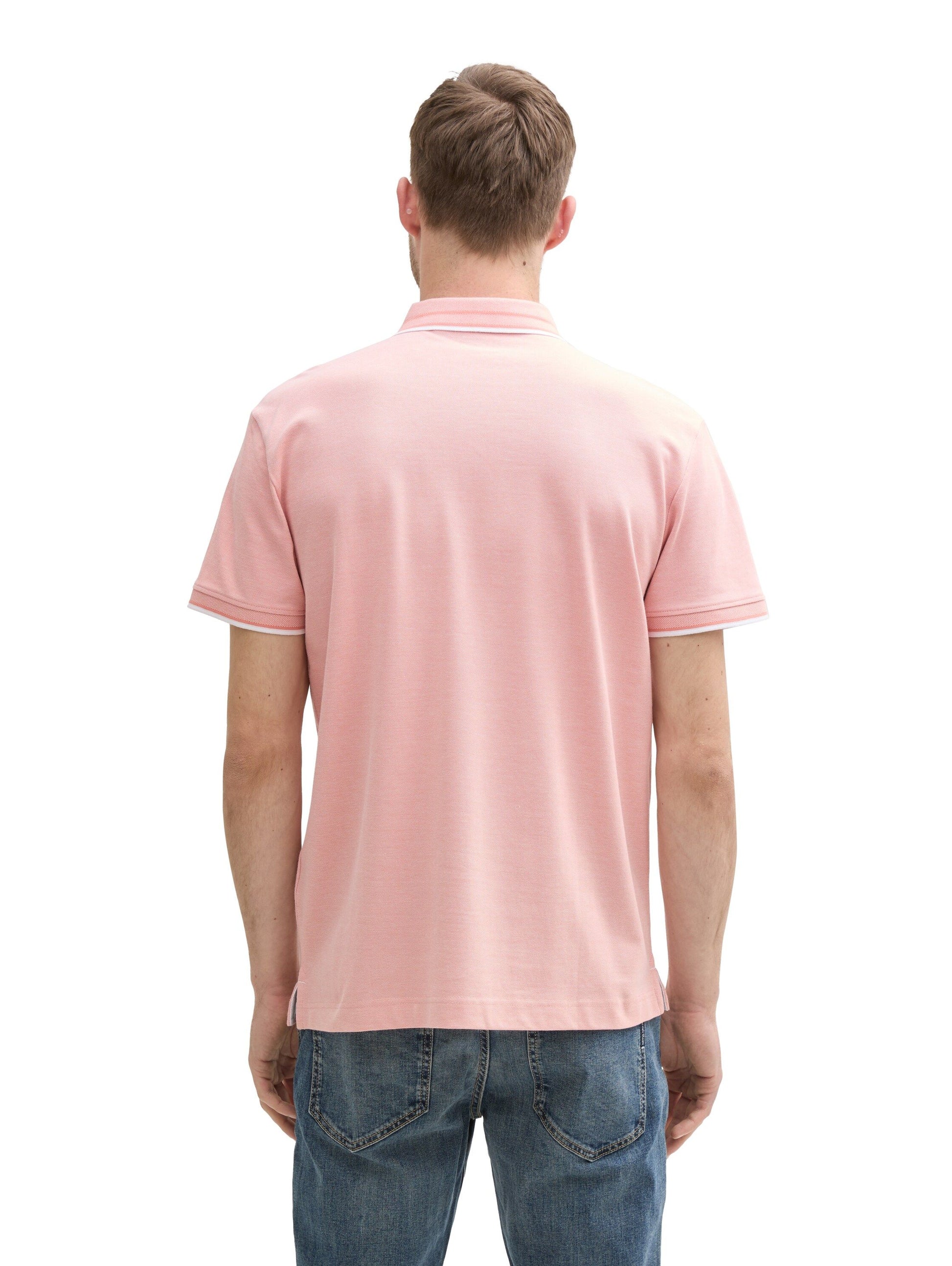 Tom Tailor Herren Piqué Poloshirt rosa