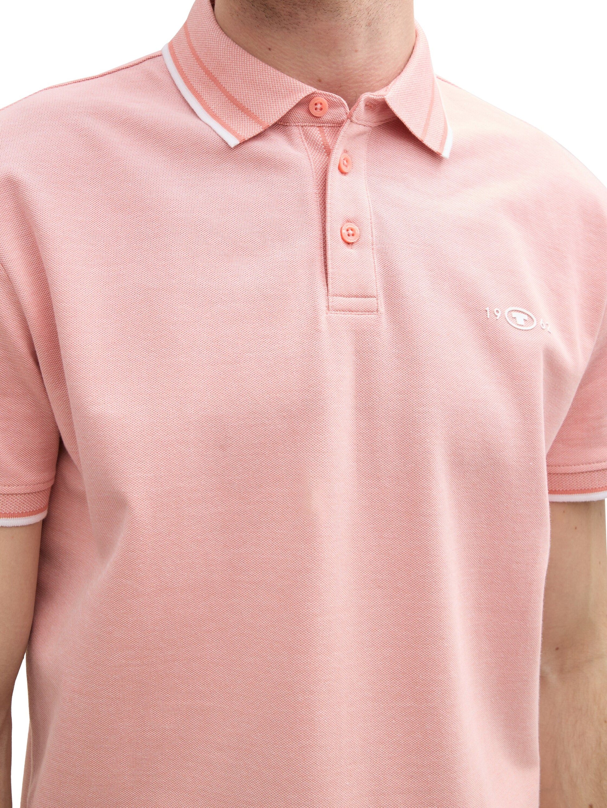 Tom Tailor Herren Piqué Poloshirt rosa