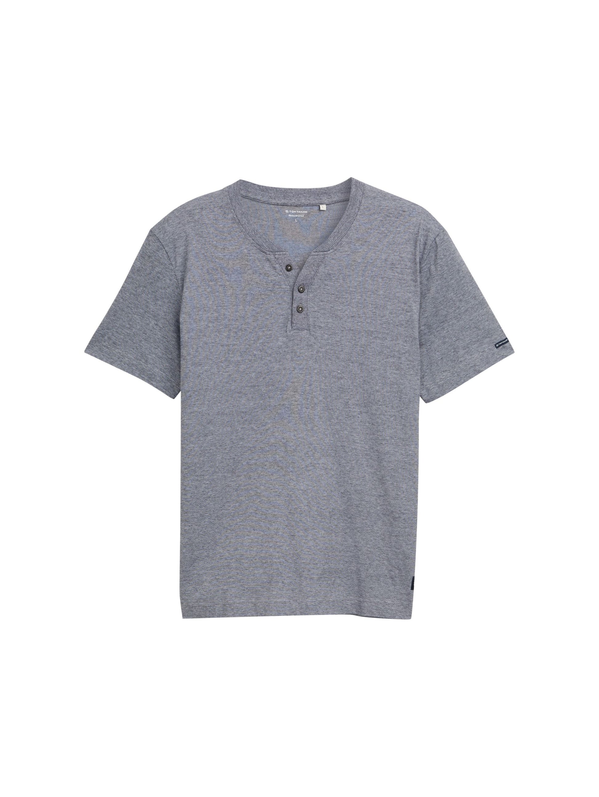 Tom Tailor Herren Henley T-Shirt XXXL grau