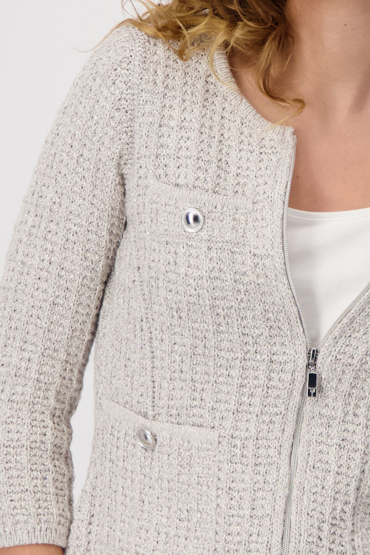 Monari Damen Strickjacke beige