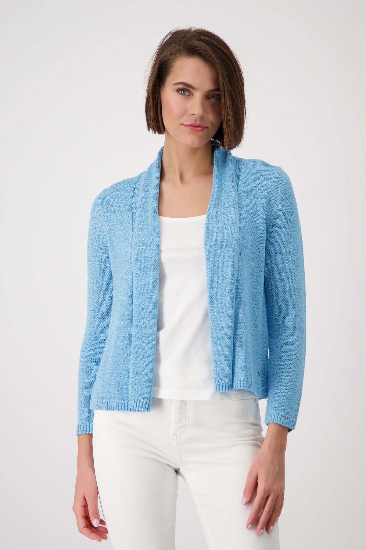 Monari Damen Strickjacke blau