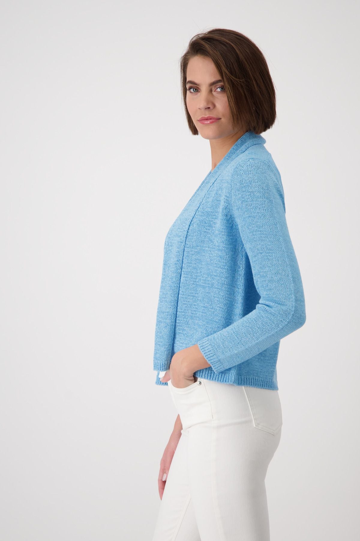 Monari Damen Strickjacke blau