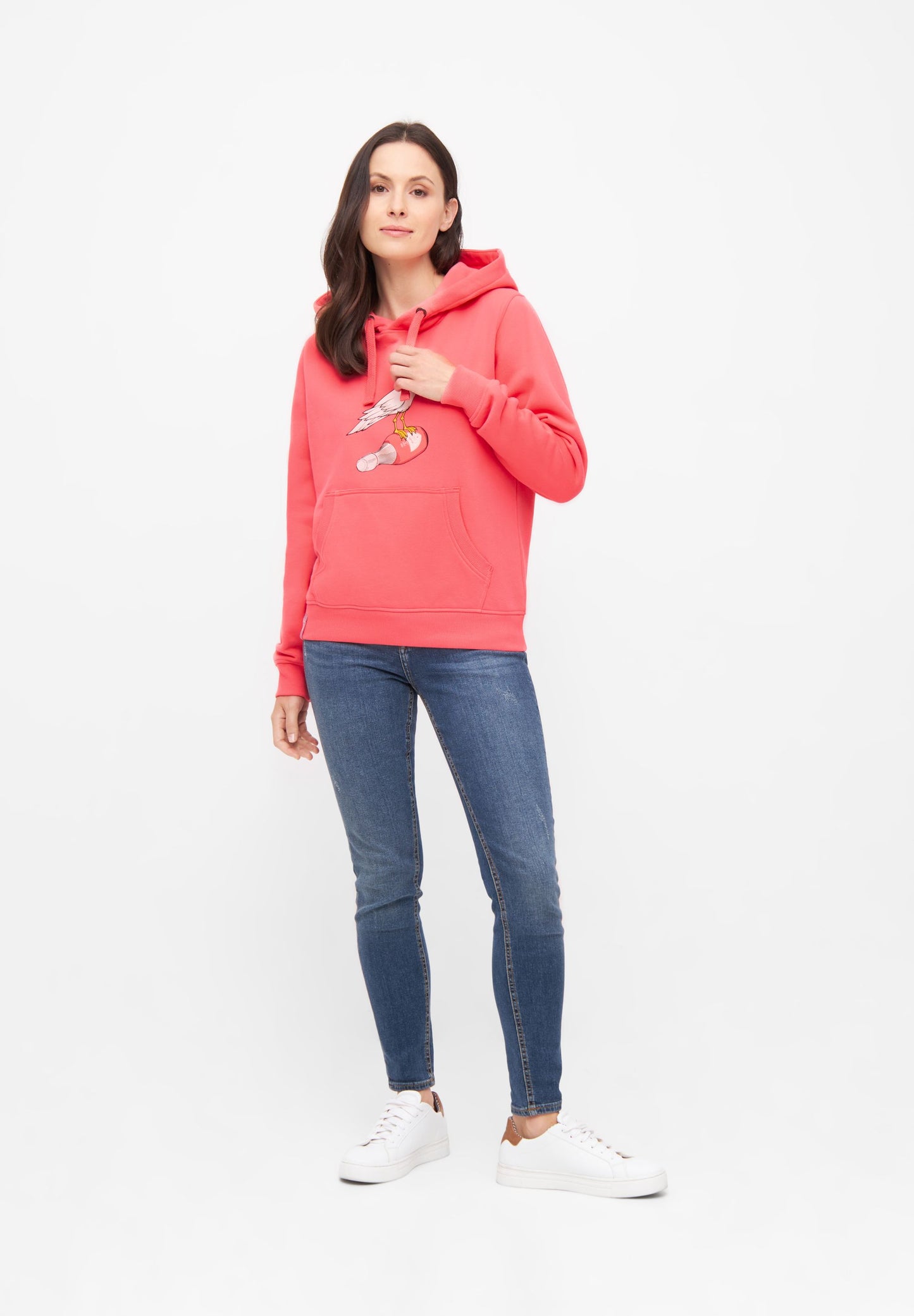 derbe Damen Pullover Sturmmöwin pink