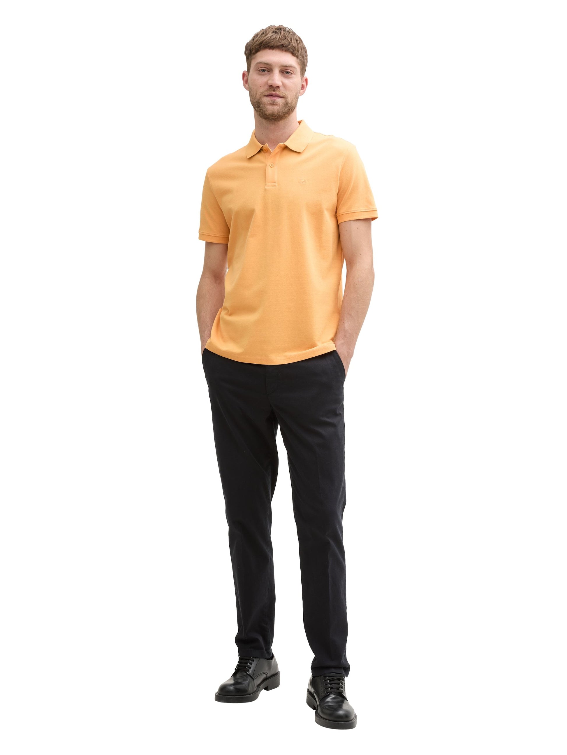 Tom Tailor Herren Piqué Poloshirt orange