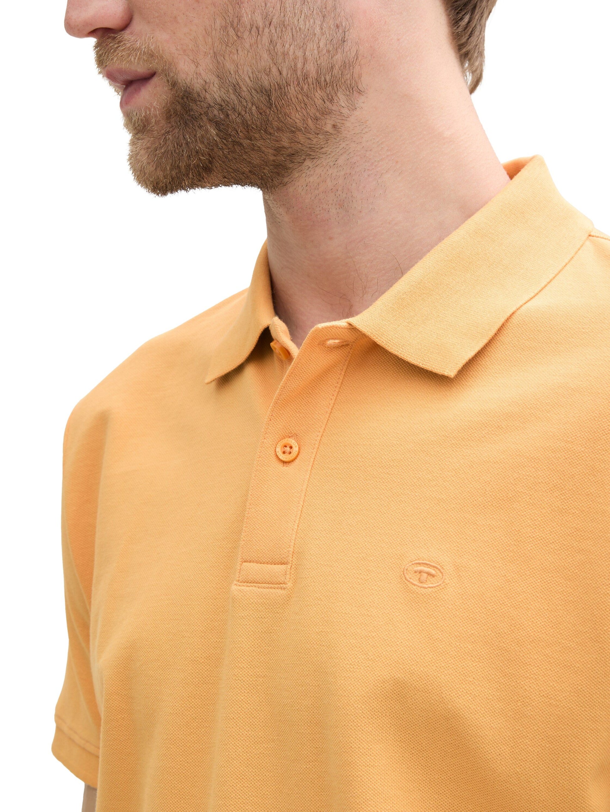 Tom Tailor Herren Piqué Poloshirt orange