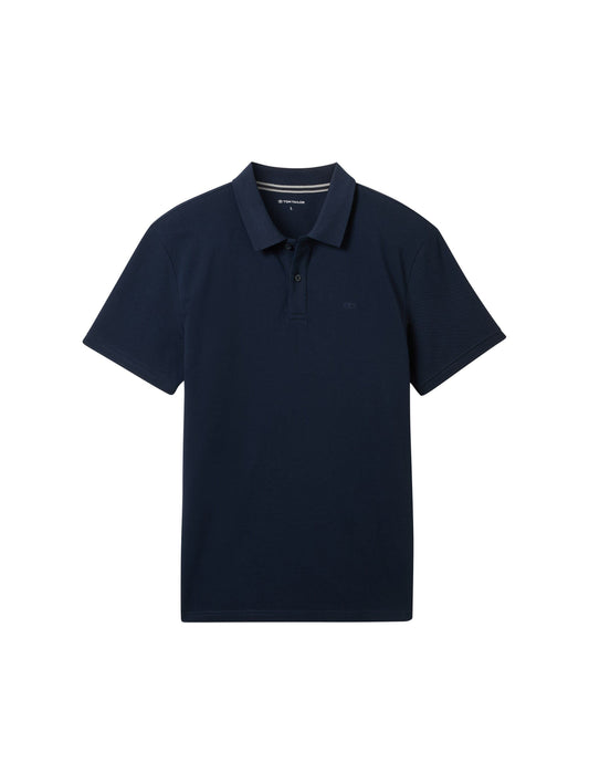 Tom Tailor Herren Piqué Poloshirt blau