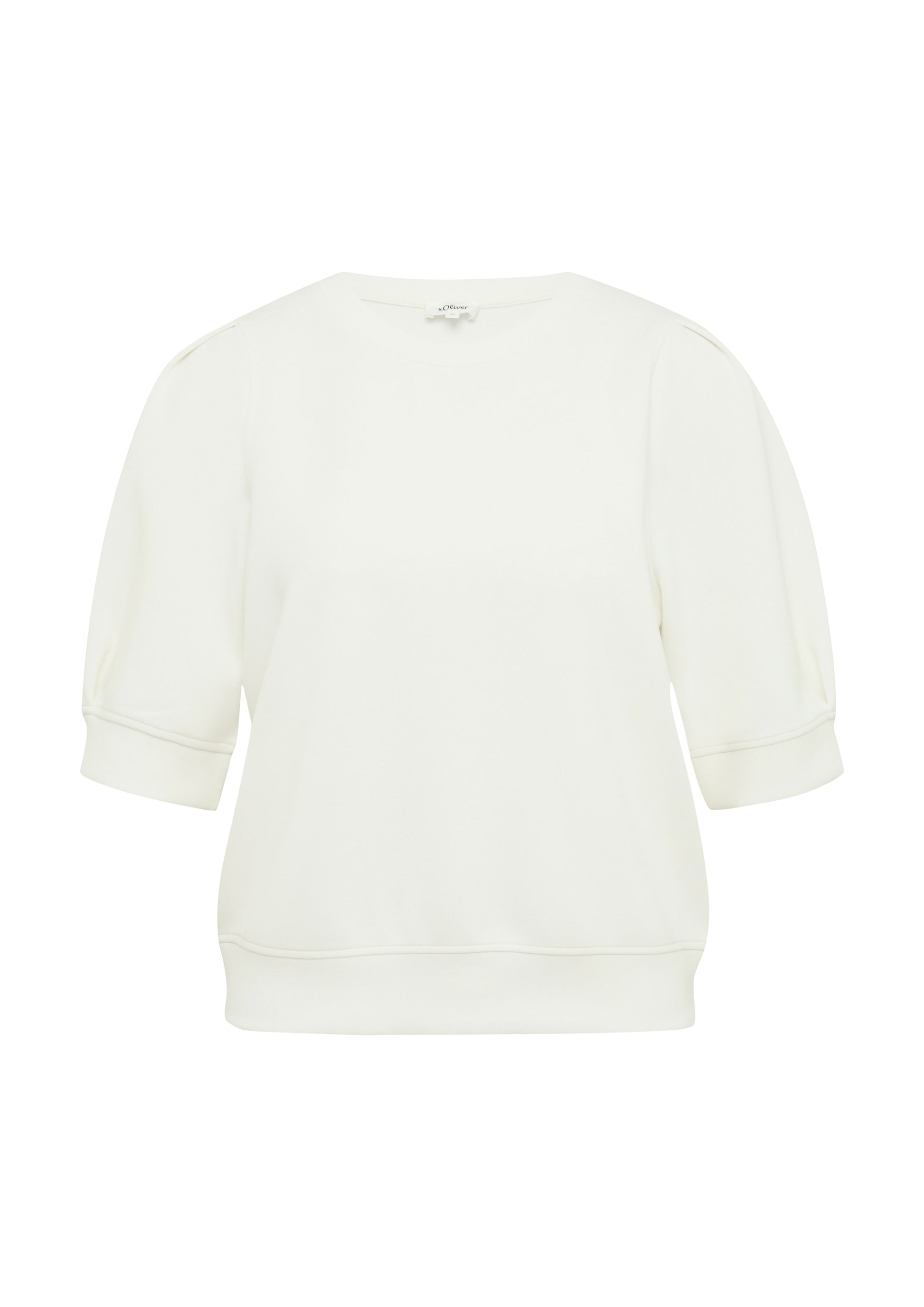 s. Oliver Damen Sweatshirt weiß